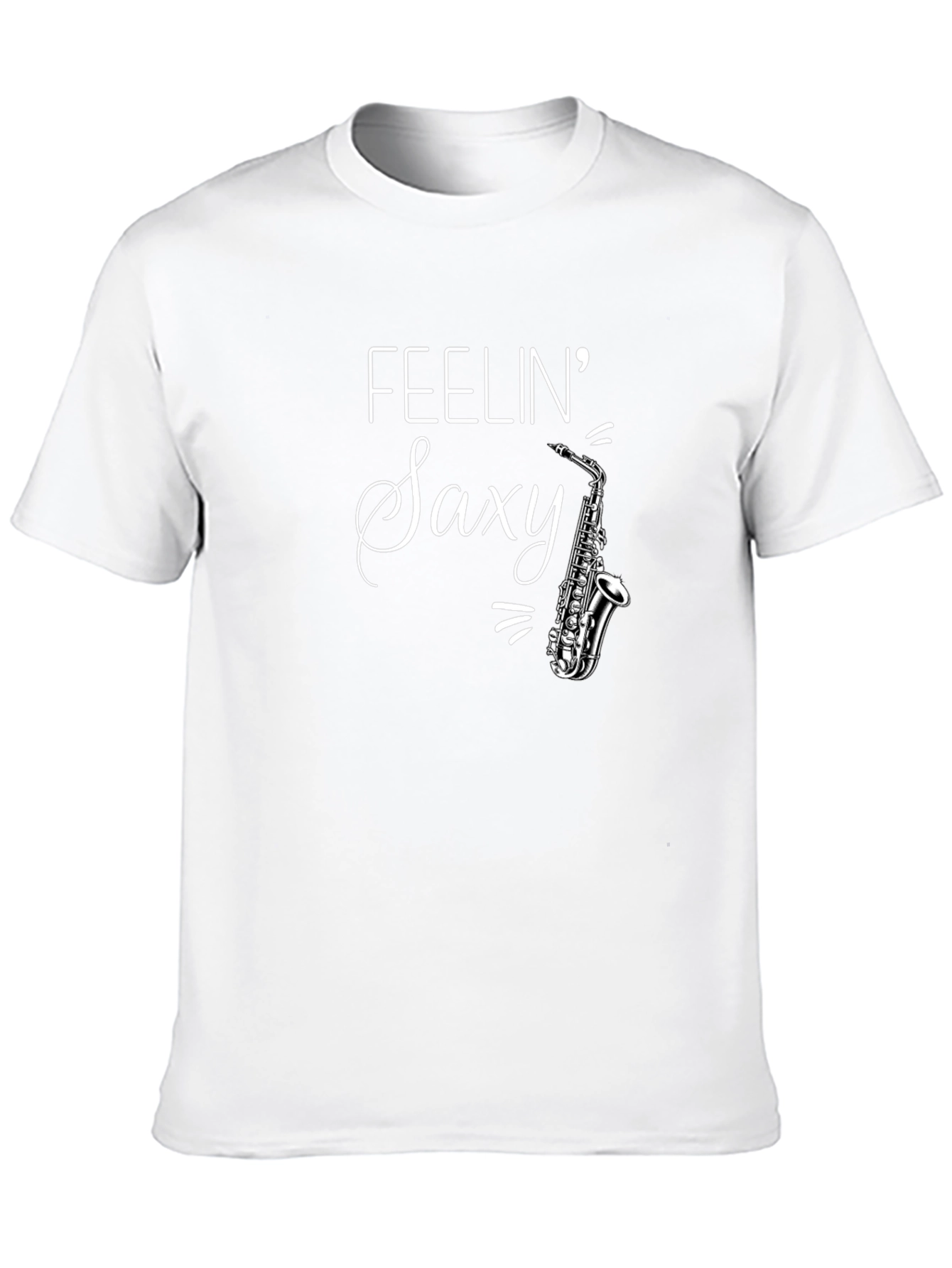 Feelin Saxy T-Shirt - Black Graphic Tee