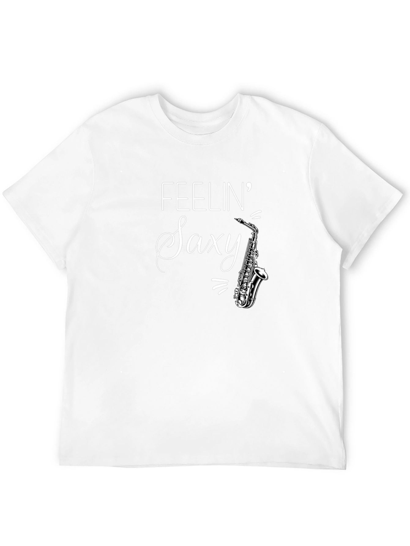 Feelin Saxy T-Shirt - Black Graphic Tee