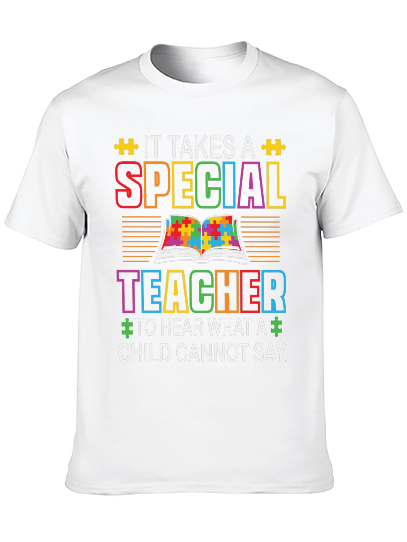 Special Teacher Autism Awareness T-Shirt