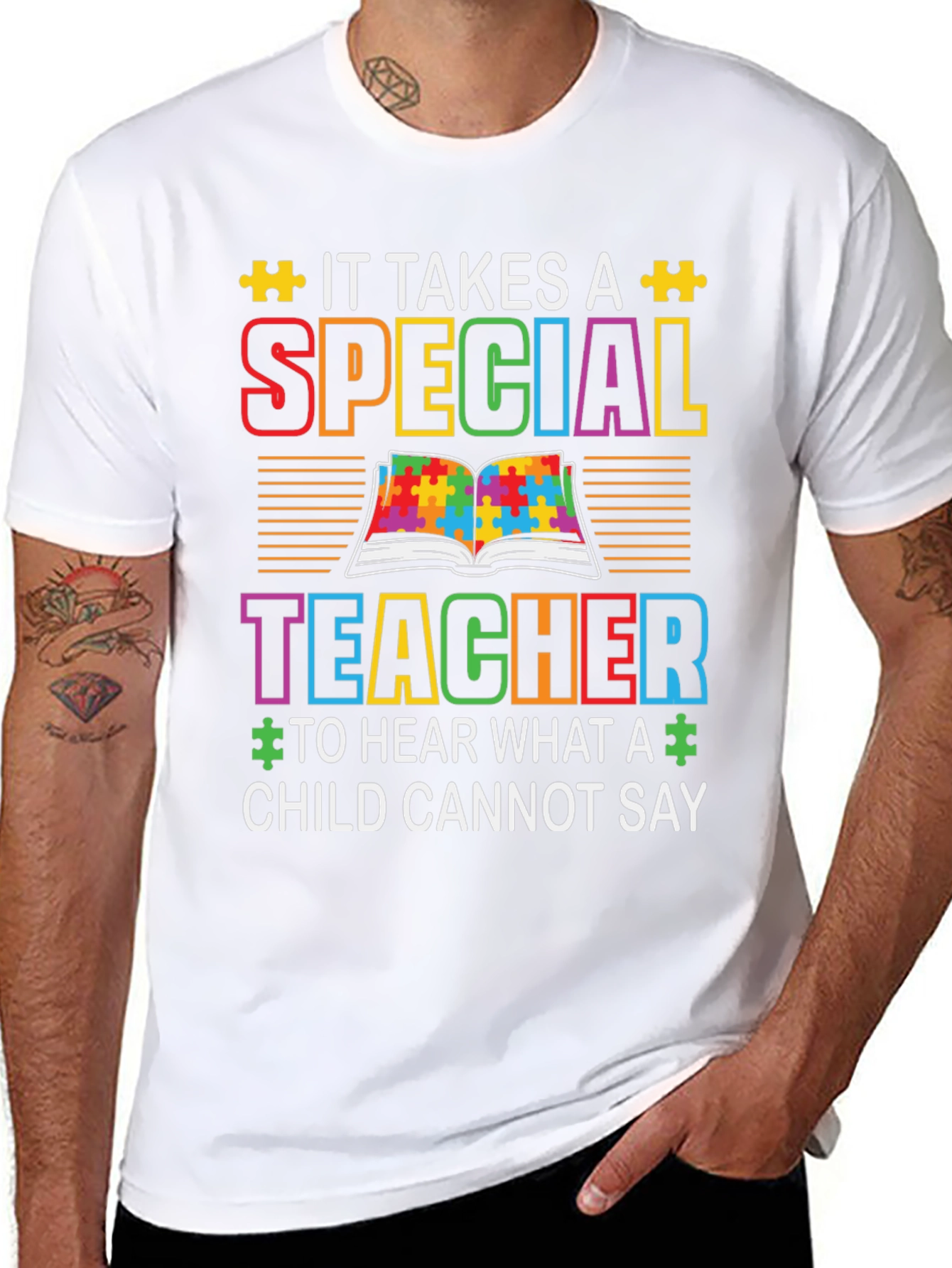 Special Teacher Autism Awareness T-Shirt