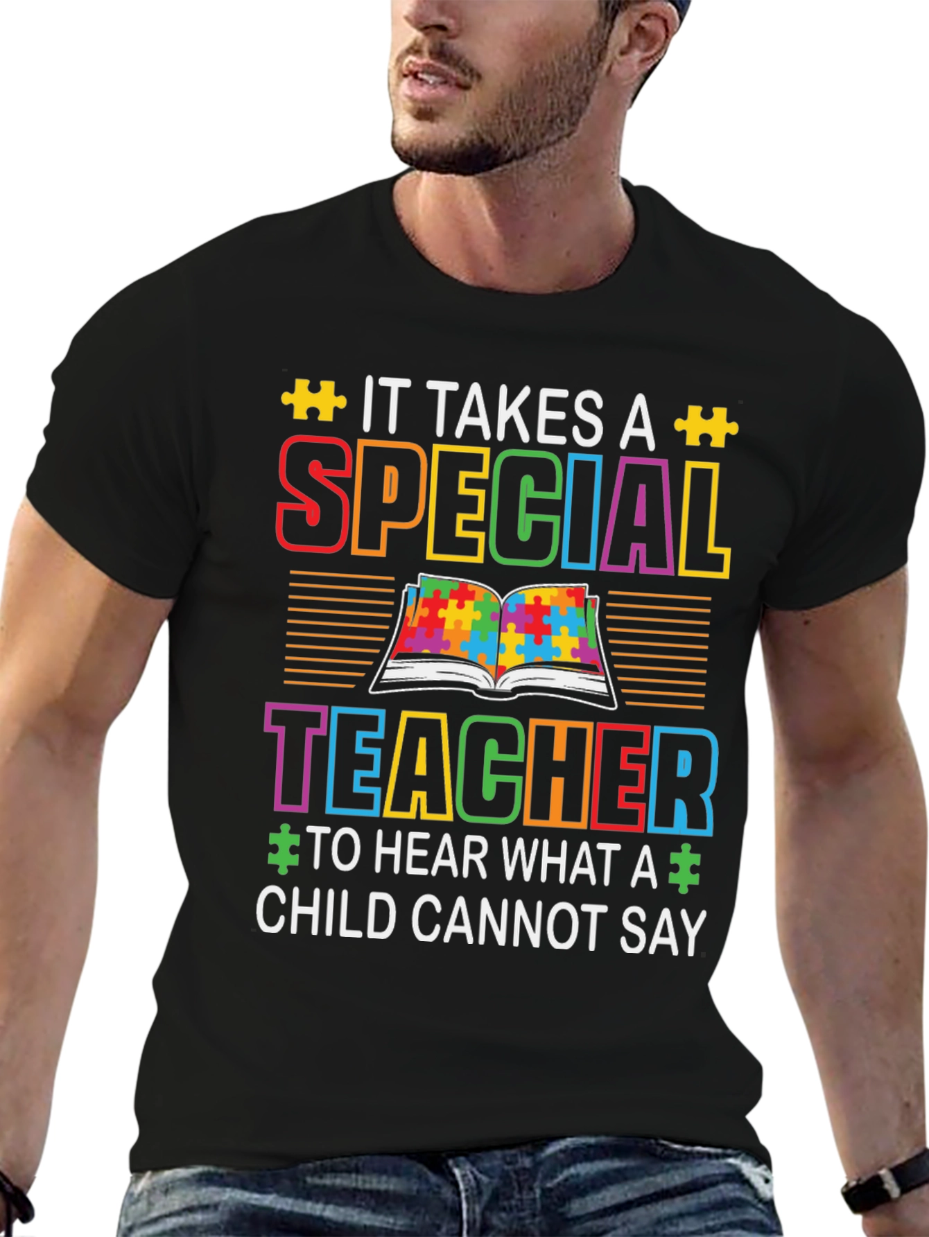Special Teacher Autism Awareness T-Shirt