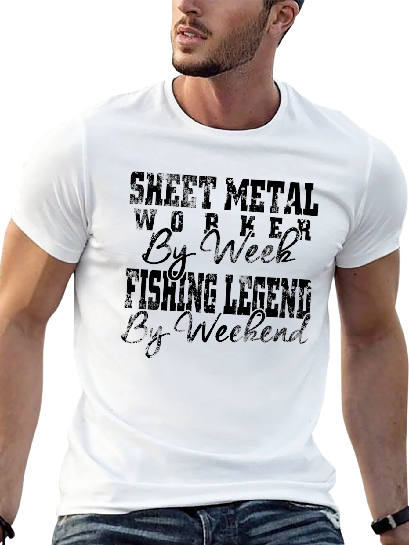 Sheet Metal Worker Fishing Legend T-Shirt