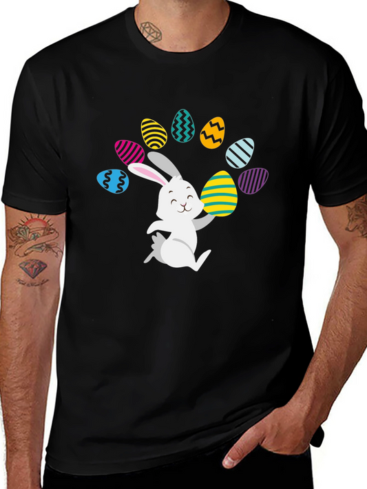 Easter Bunny Egg Juggling T-Shirt - Festive Fun