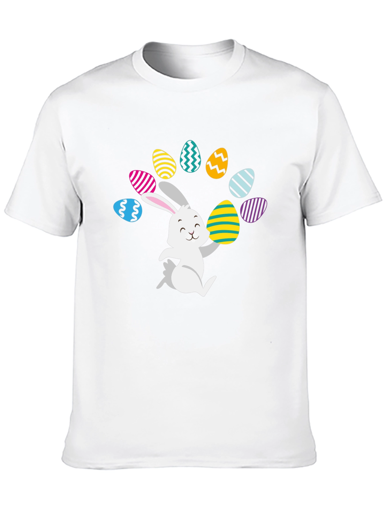 Easter Bunny Egg Juggling T-Shirt - Festive Fun