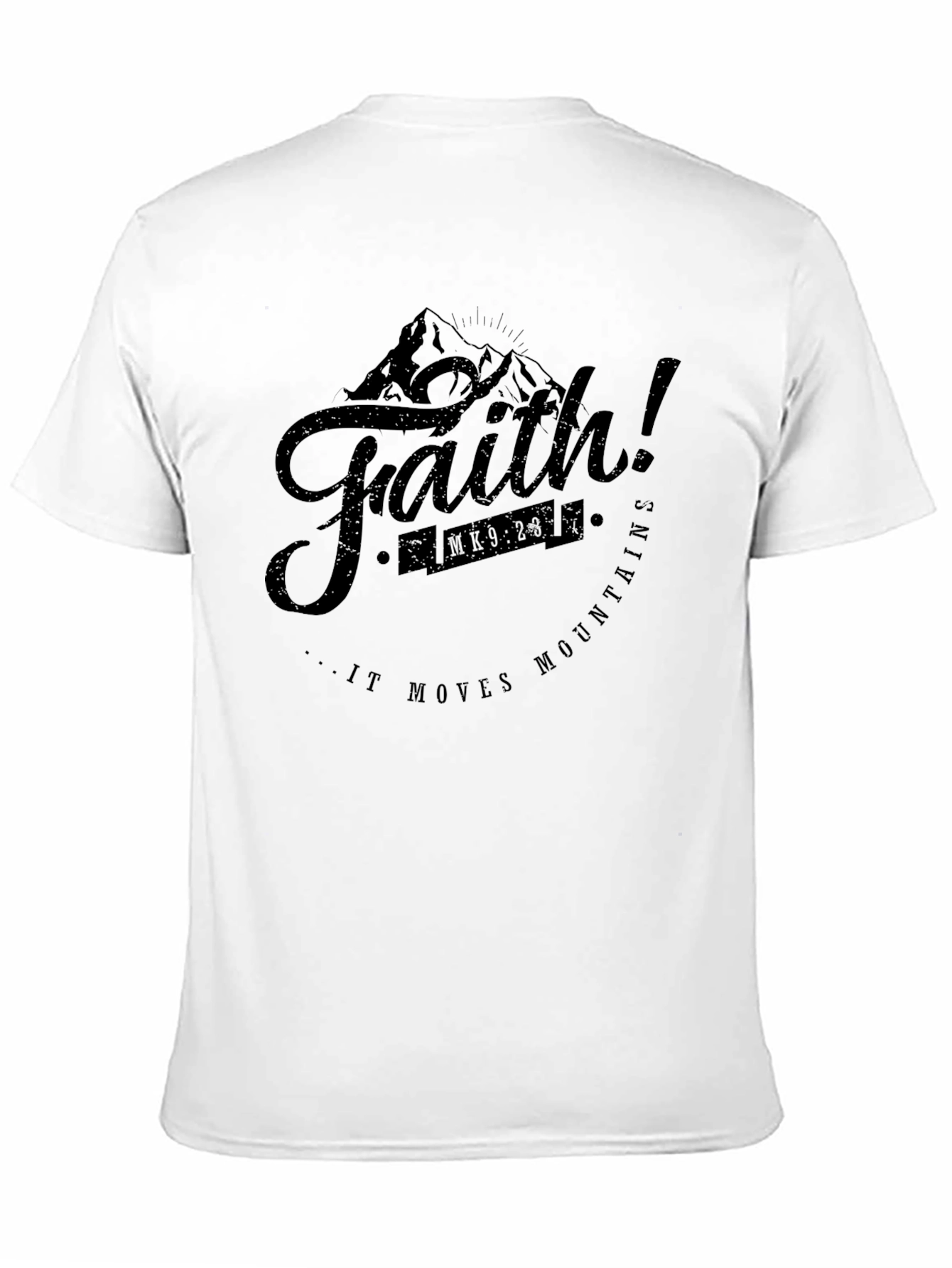 Faith Moves Mountains Graphic Tee - Christian Inspired T-Shirt
