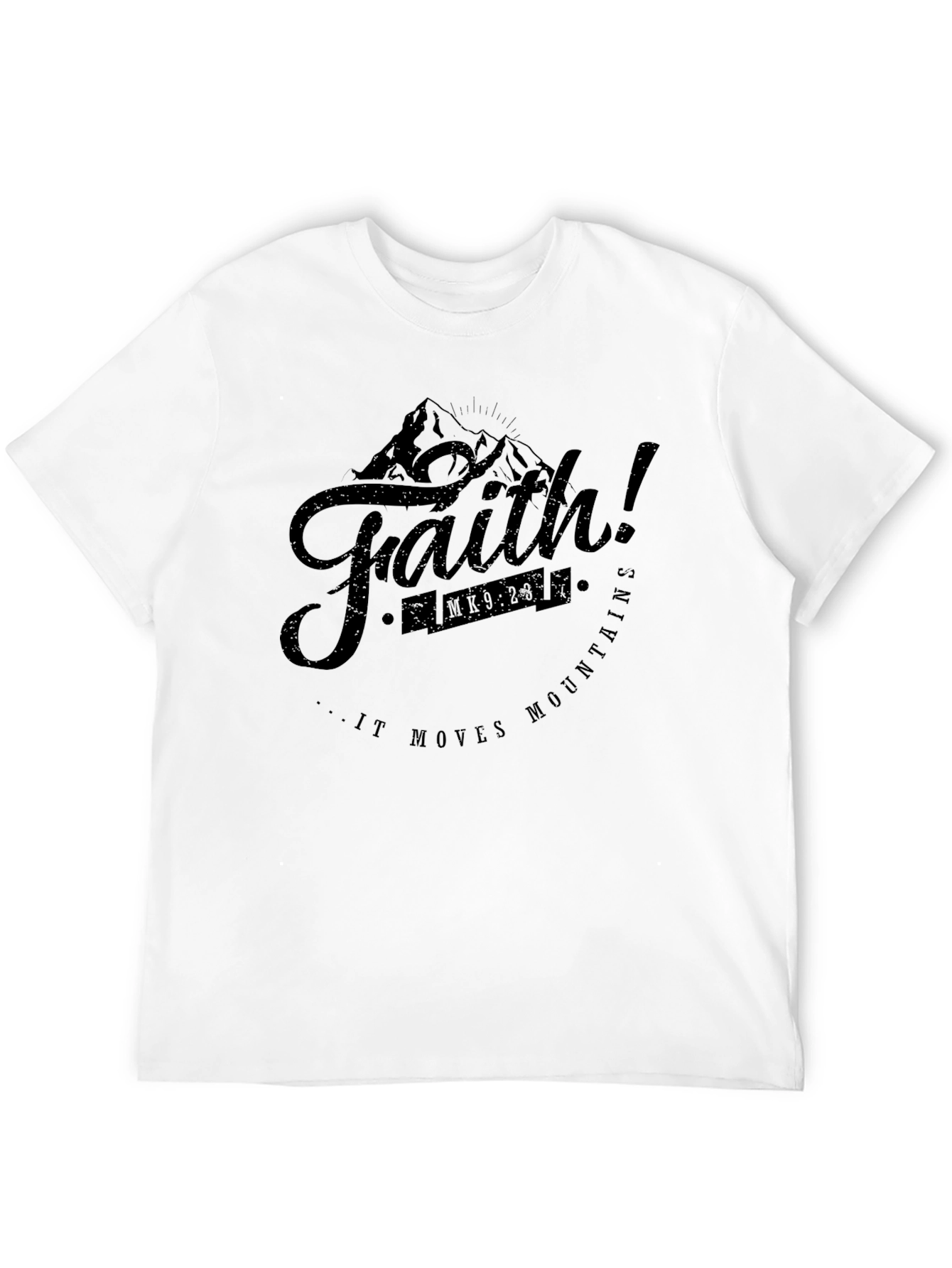 Faith Moves Mountains Graphic Tee - Christian Inspired T-Shirt