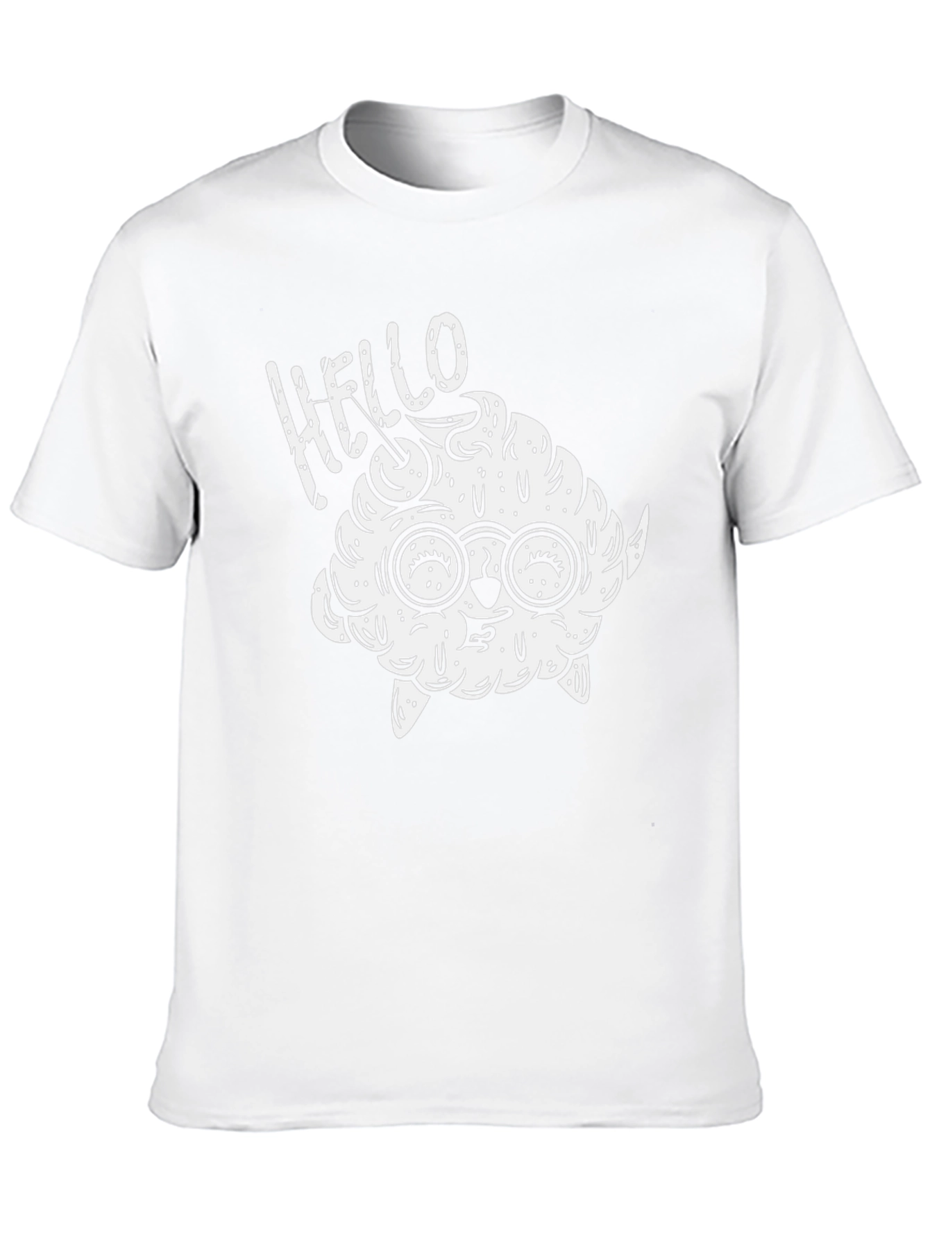 Hello Brainy Monster Black T-Shirt