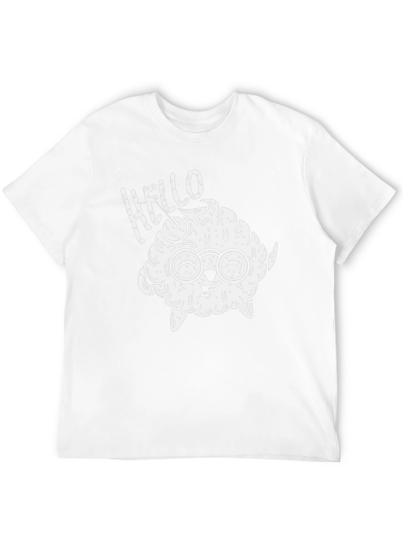 Hello Brainy Monster Black T-Shirt