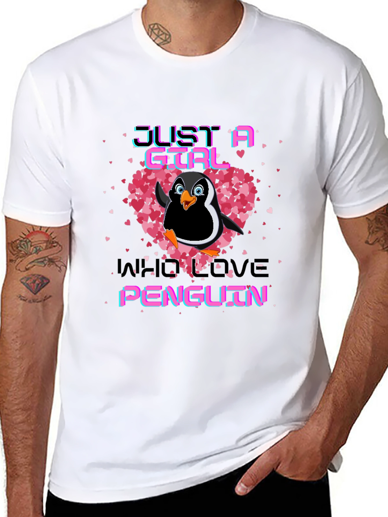Just A Girl Who Loves Penguins T-Shirt