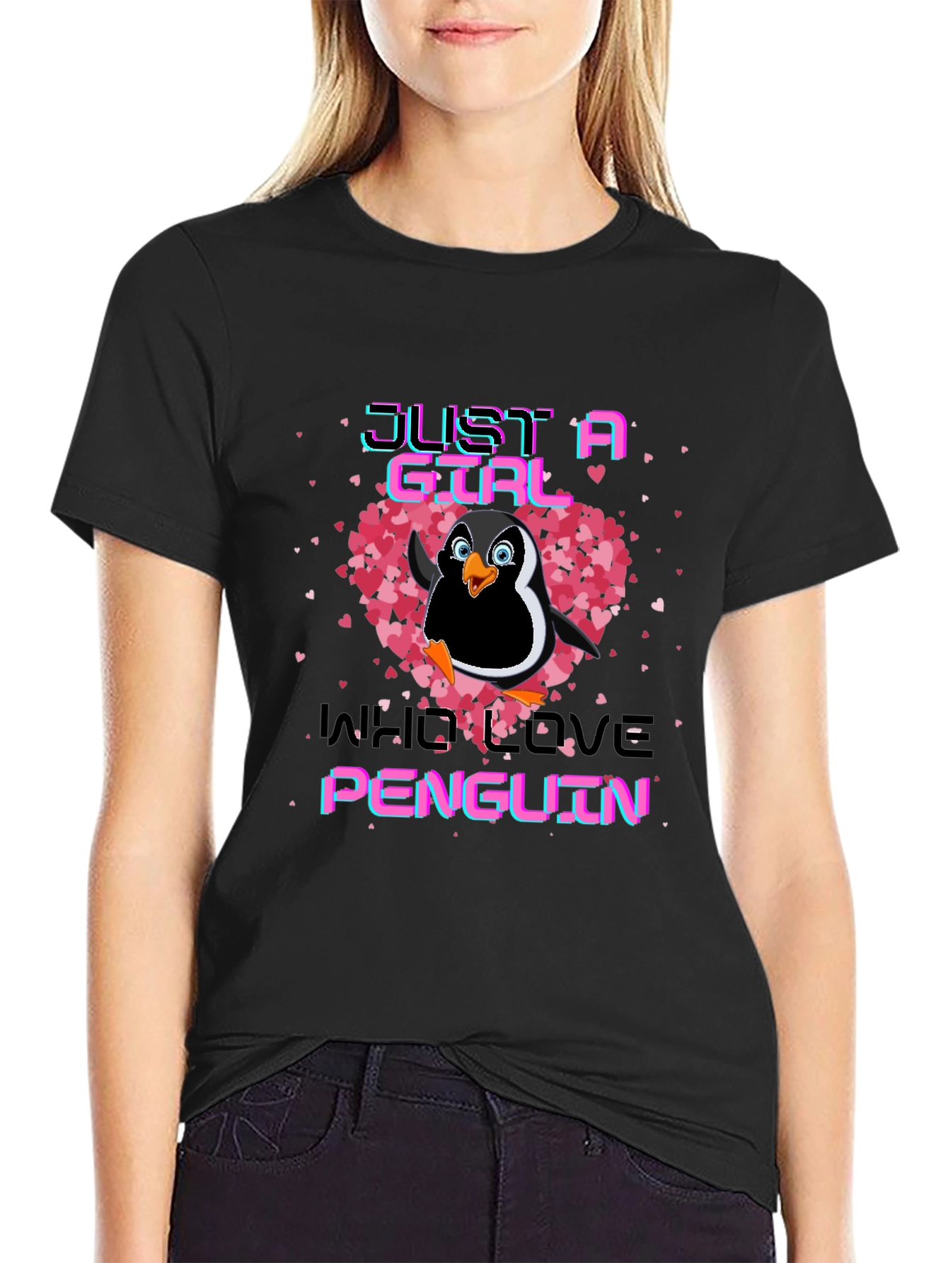 Just A Girl Who Loves Penguins T-Shirt