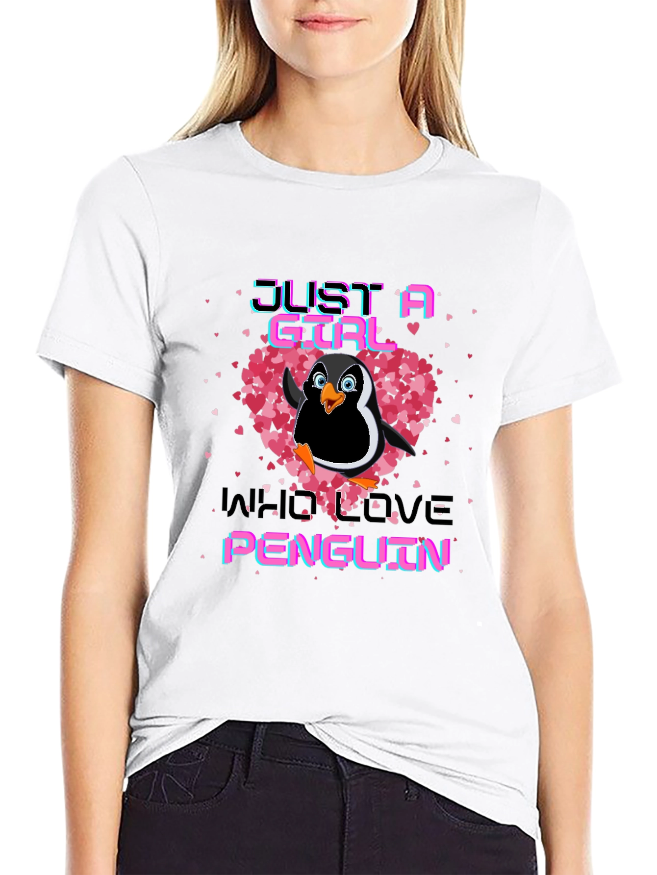 Just A Girl Who Loves Penguins T-Shirt