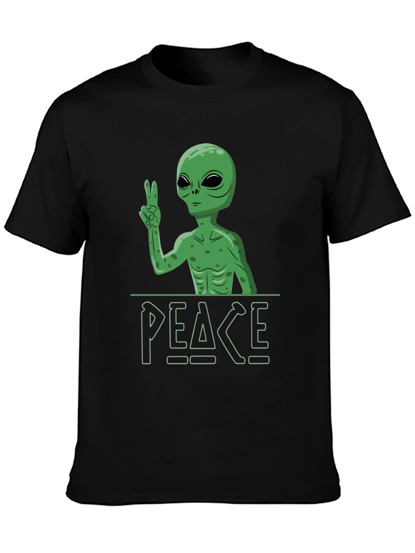Peace Alien Graphic Tee - Relaxed Fit