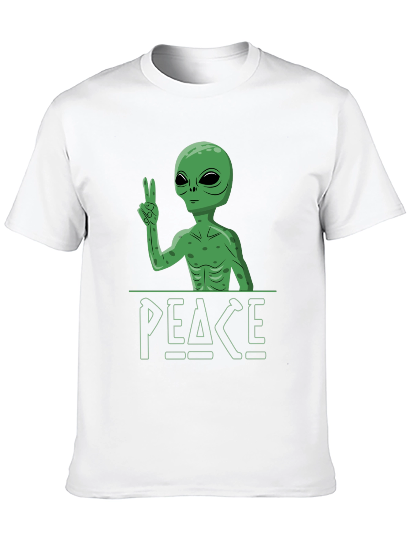 Peace Alien Graphic Tee - Relaxed Fit
