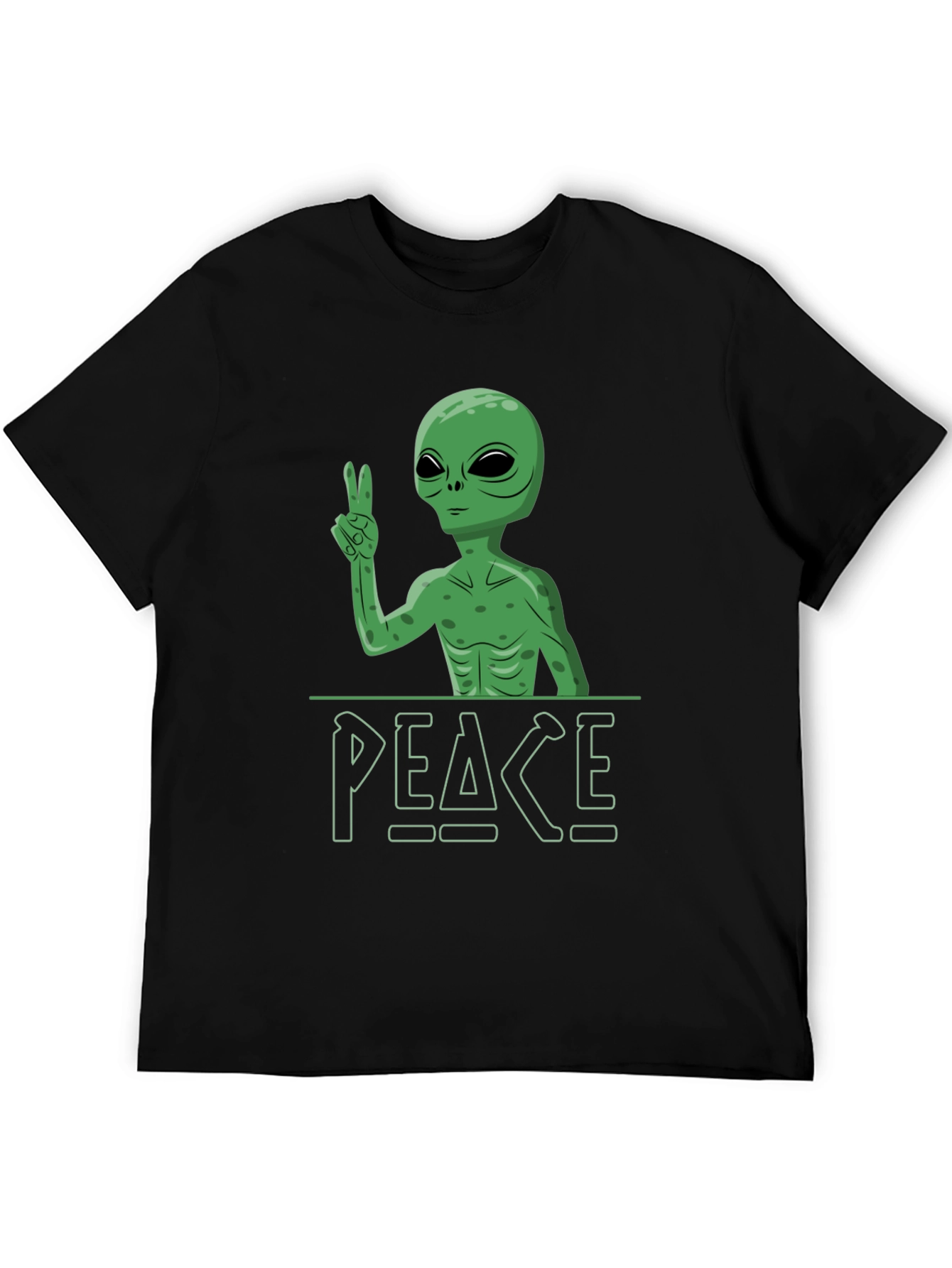 Peace Alien Graphic Tee - Relaxed Fit