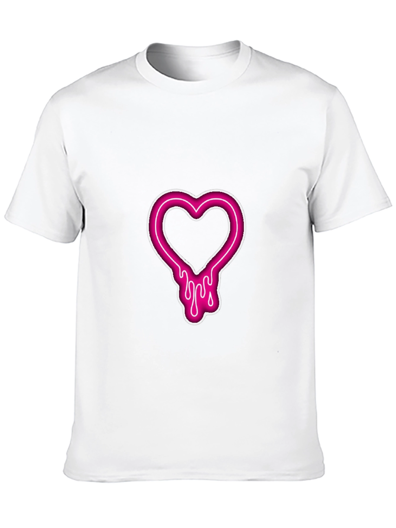 Heart Drip Graphic T-Shirt - Black