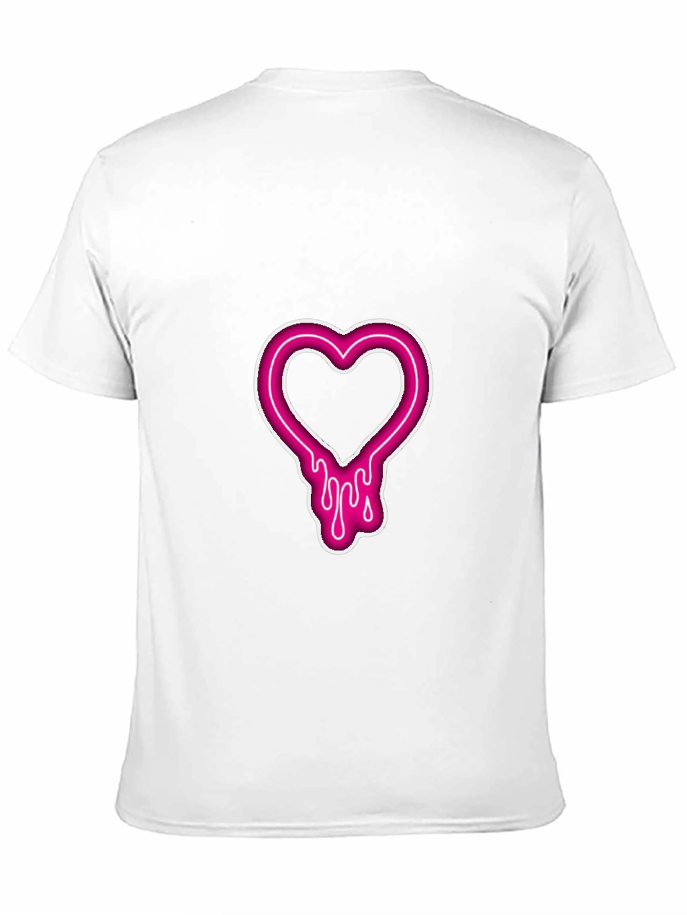 Heart Drip Graphic T-Shirt - Black