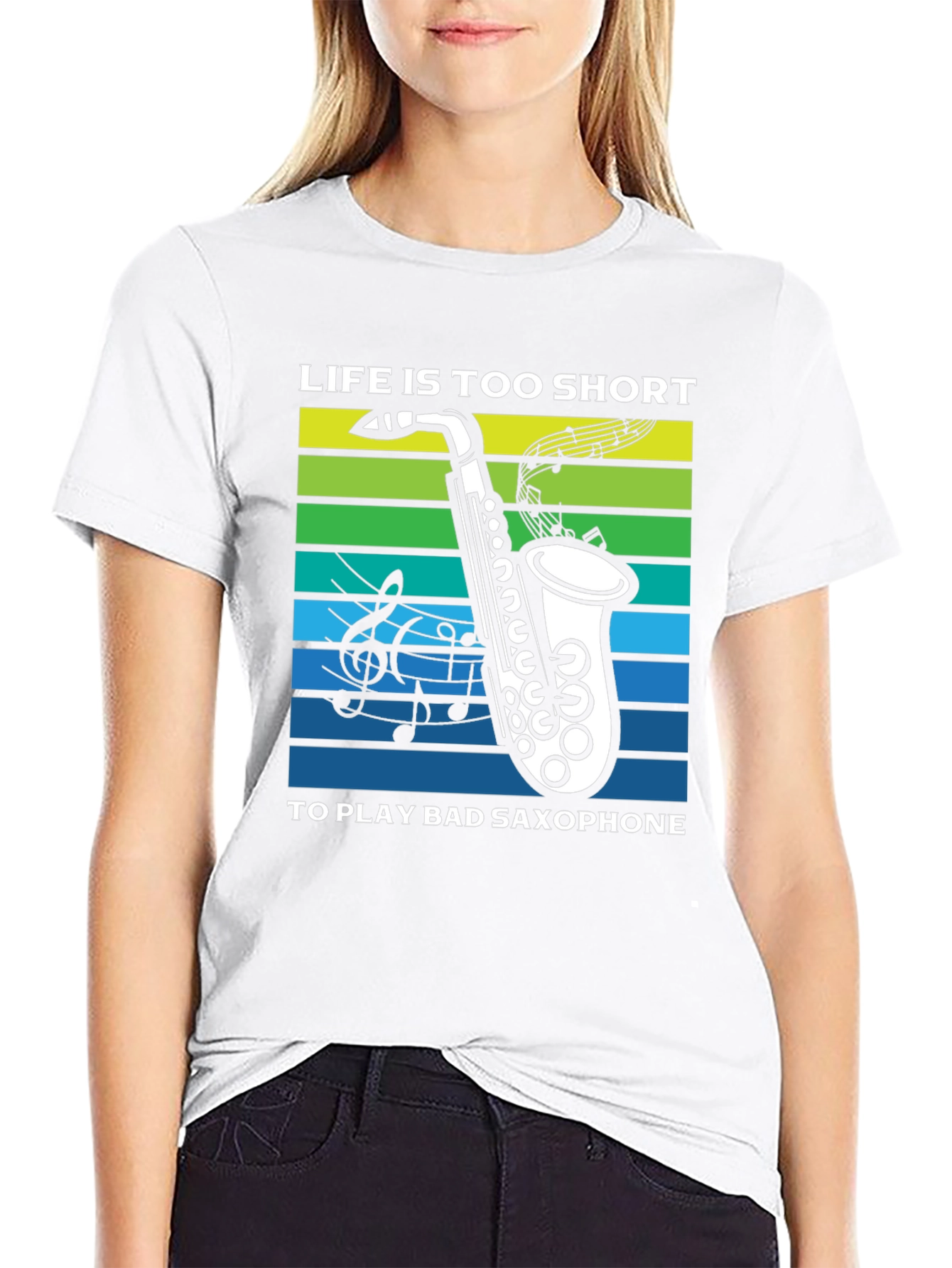 Life is Too Short Saxophone T-Shirt
