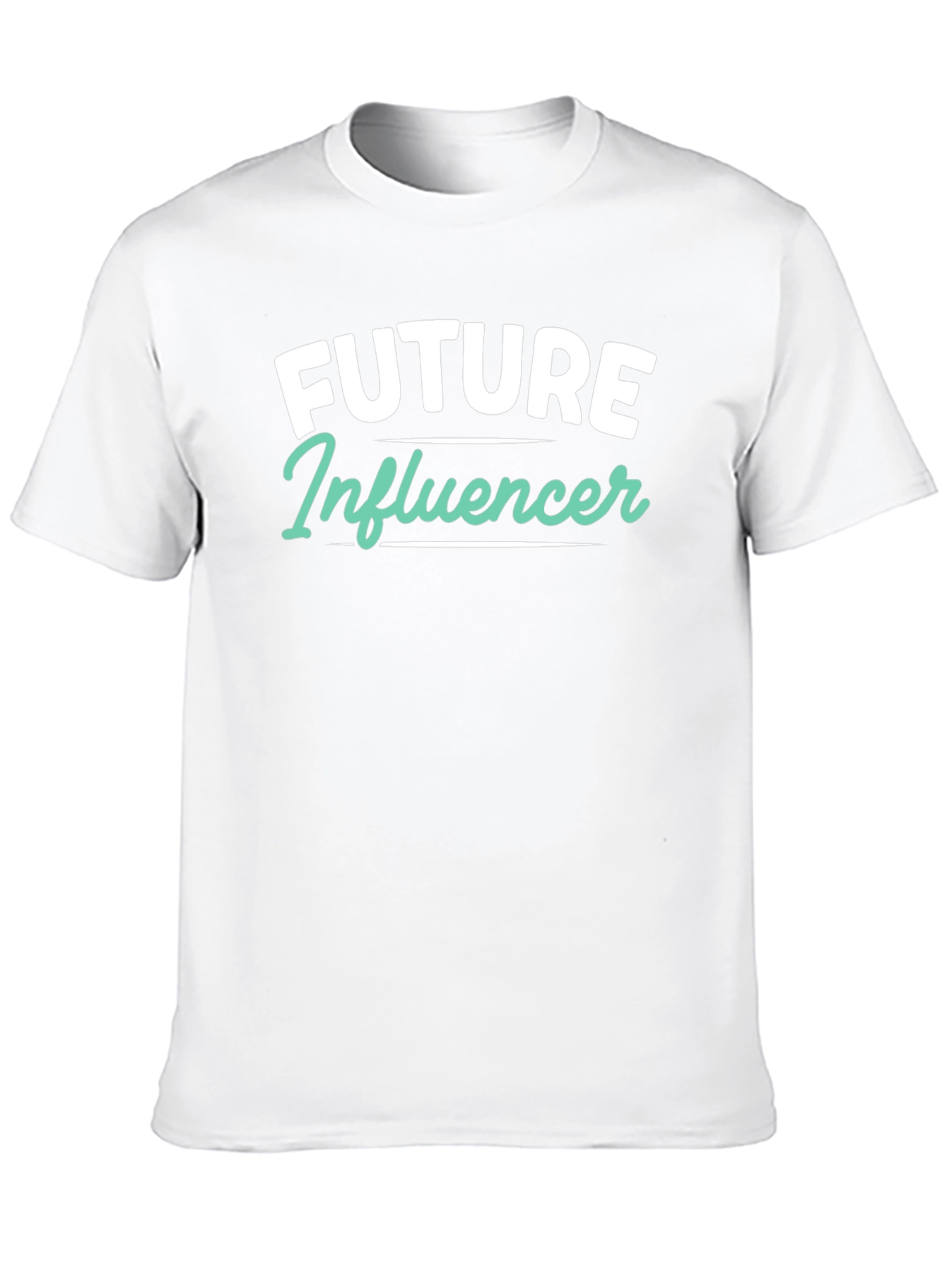 Future Influencer Graphic Tee - Stylish Black T-Shirt