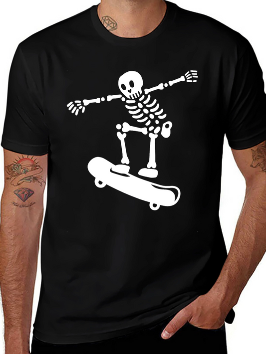 Skateboarding Skeleton Graphic Tee