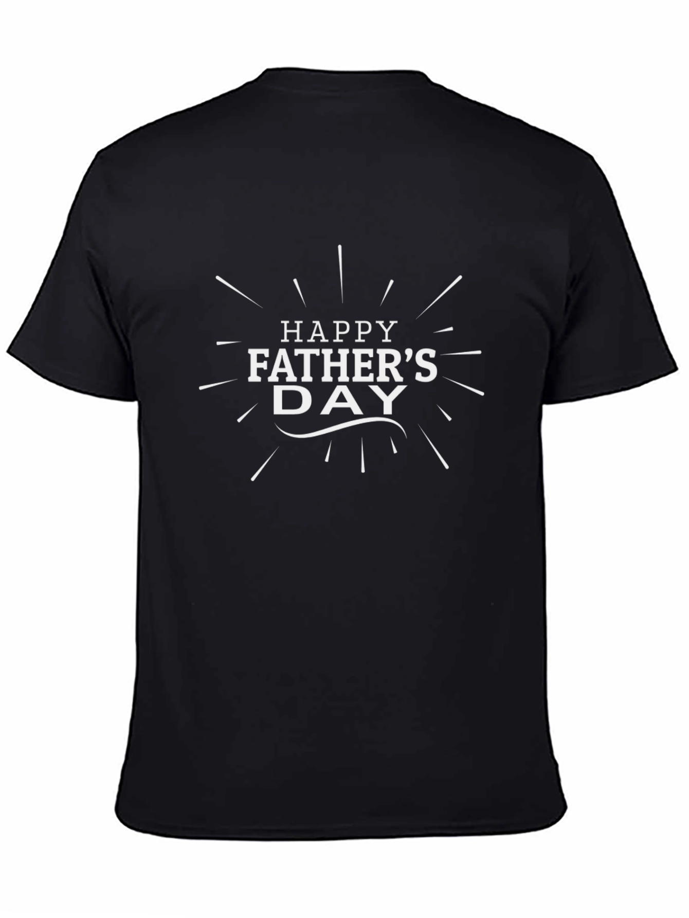 Happy Fathers Day Black T-Shirt