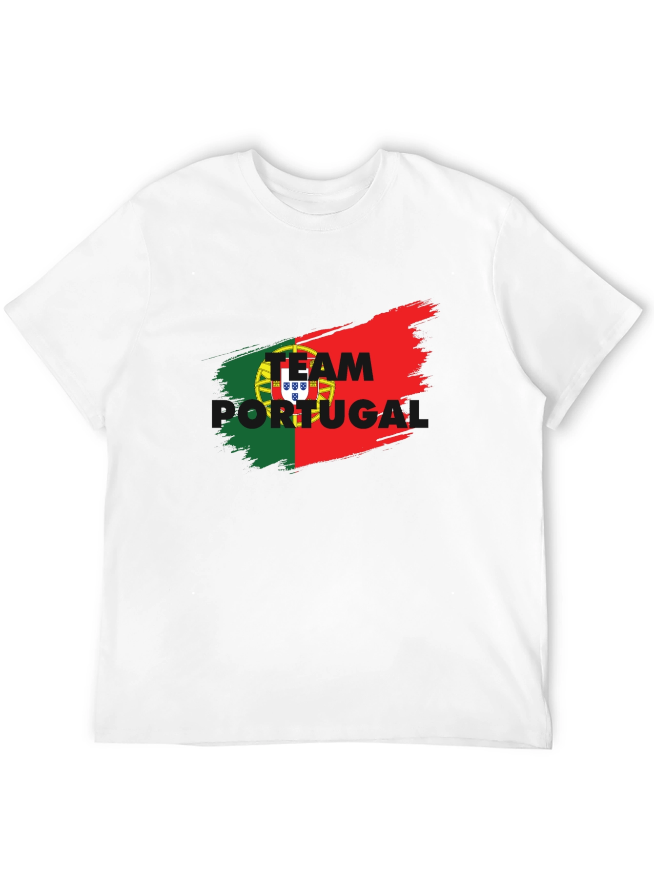 Portugal Soccer T-Shirt - Black Team Spirit Jersey