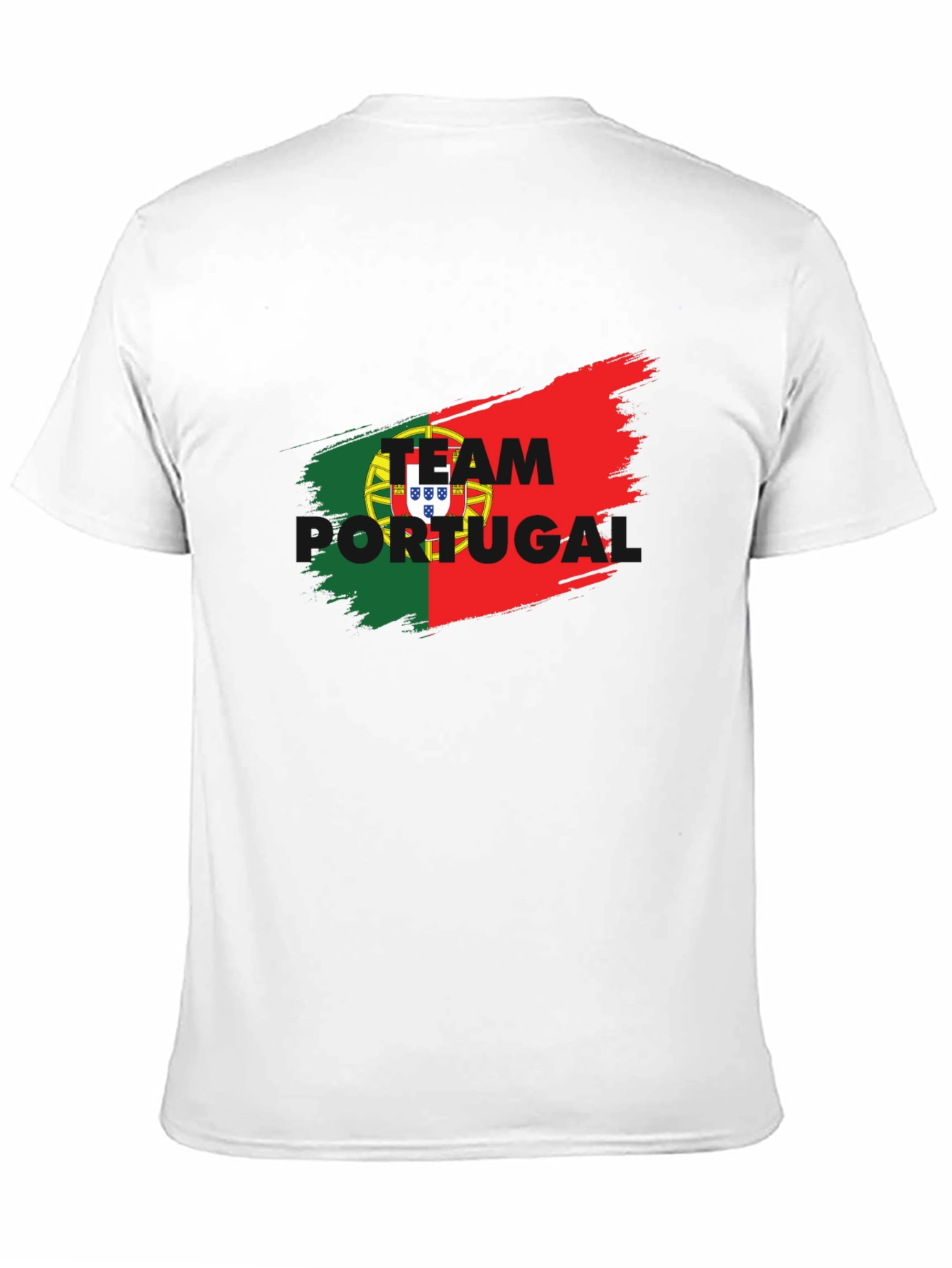 Portugal Soccer T-Shirt - Black Team Spirit Jersey