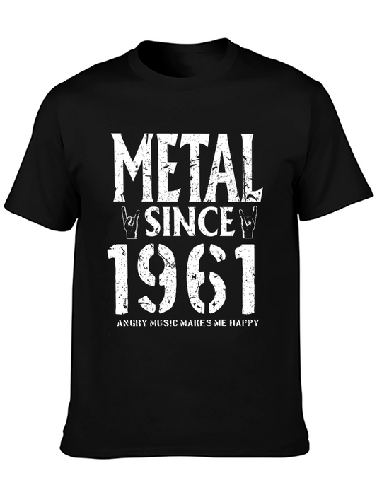 Metal Since 1961 T-Shirt - Rock Music Fan Tee