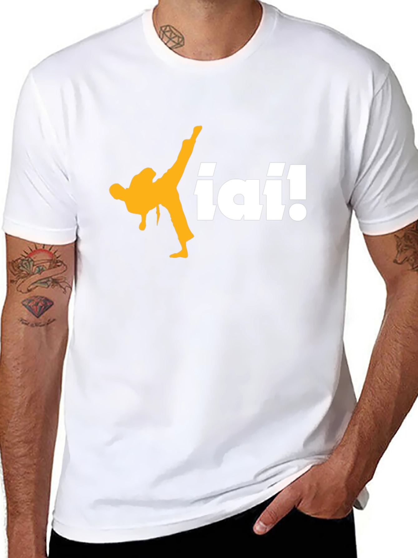 Iai! Martial Arts Kick T-Shirt - Black