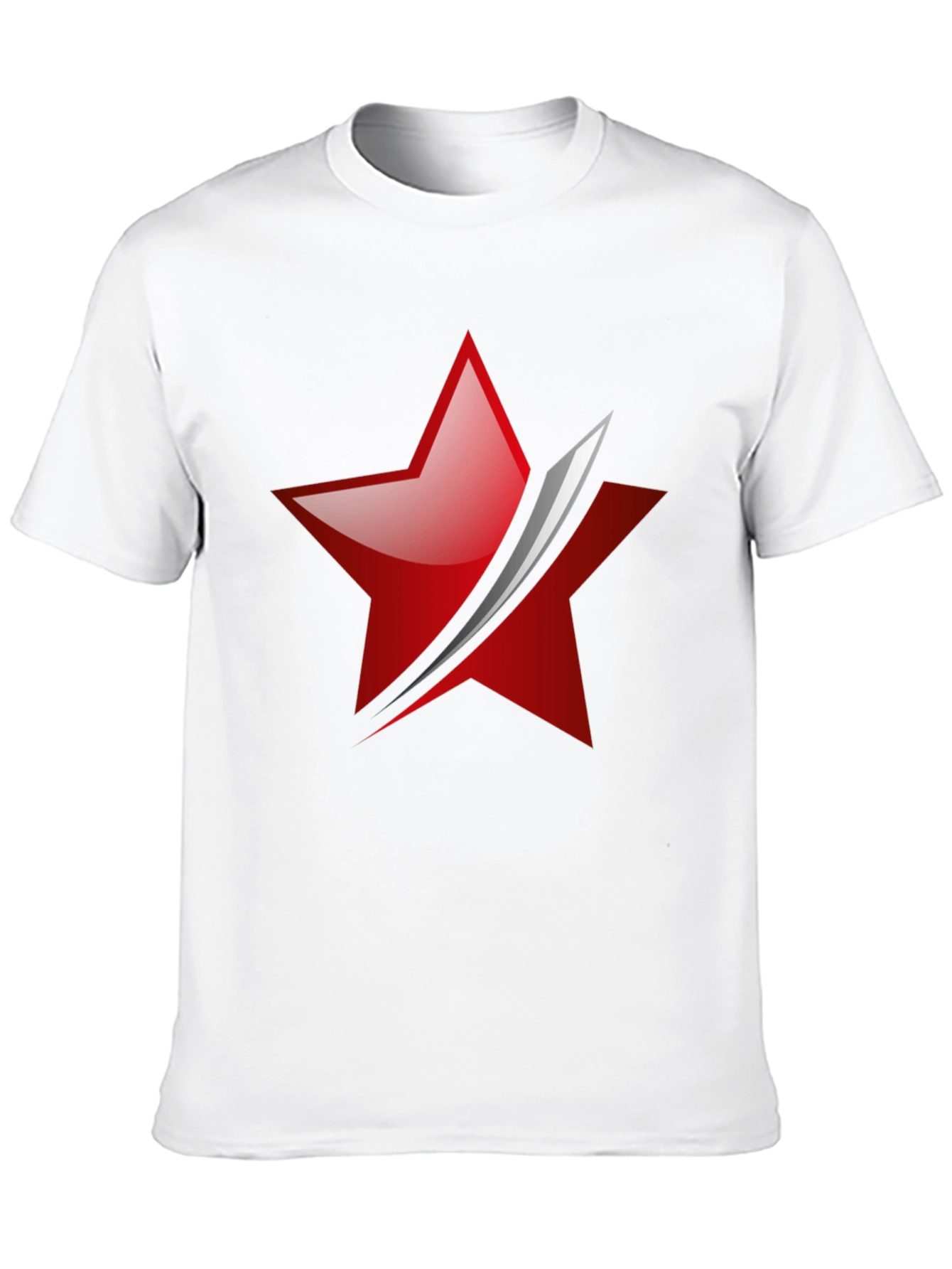 Red Star Slash Graphic Tee - Mens Black T-Shirt