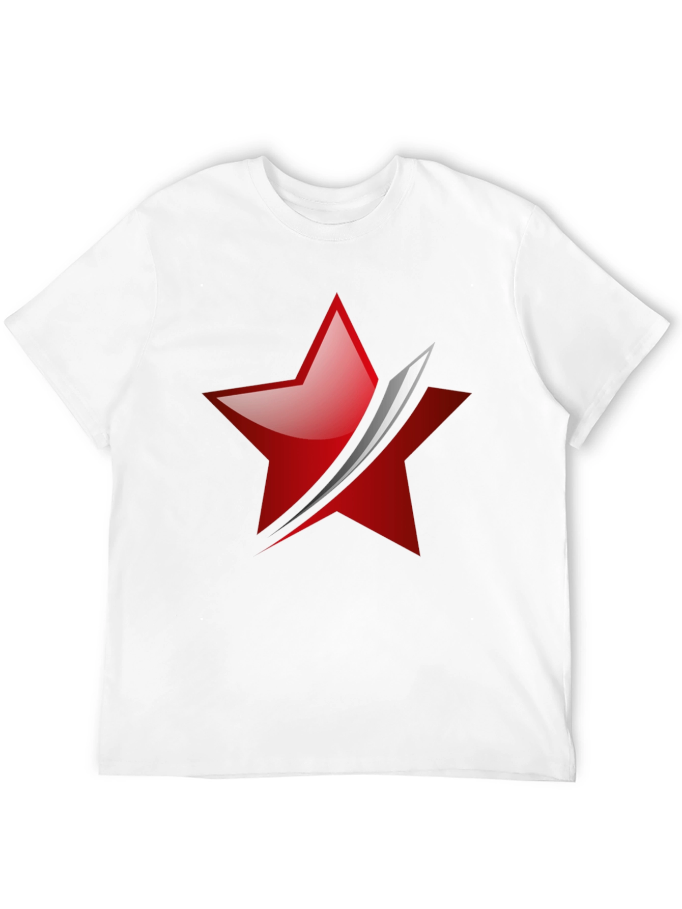 Red Star Slash Graphic Tee - Mens Black T-Shirt