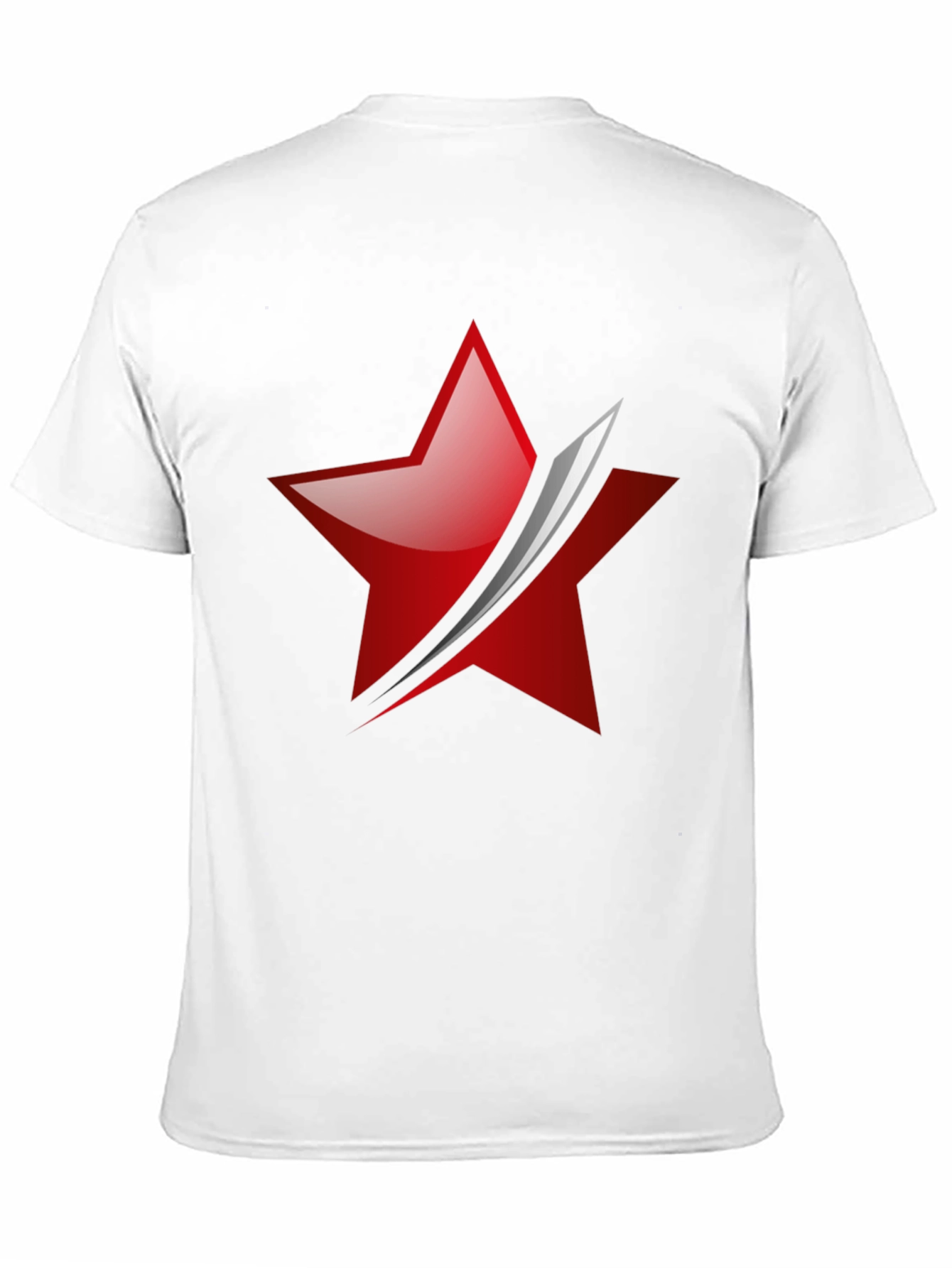 Red Star Slash Graphic Tee - Mens Black T-Shirt