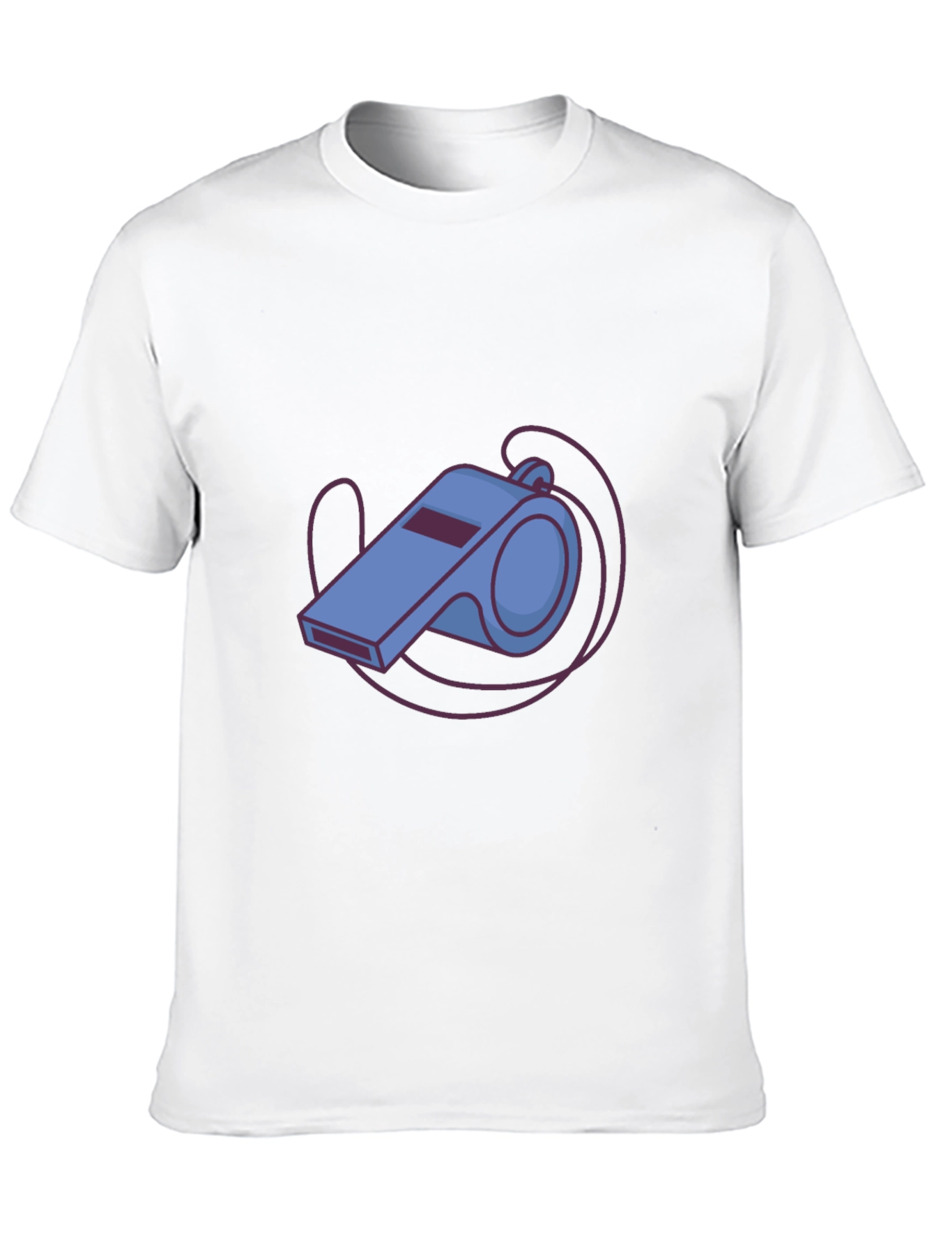Cartoon Whistle Graphic Tee - Referee Style
