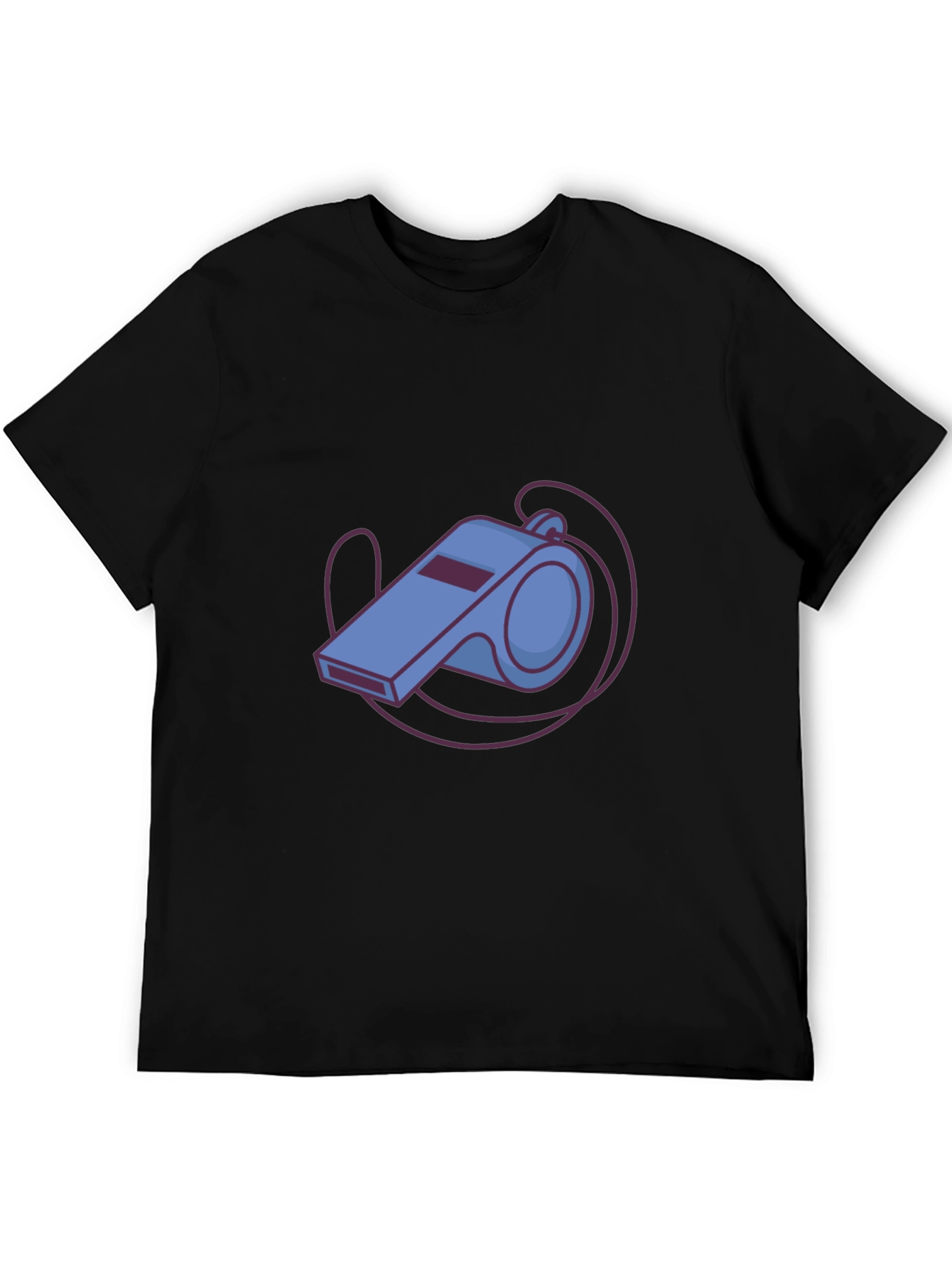 Cartoon Whistle Graphic Tee - Referee Style
