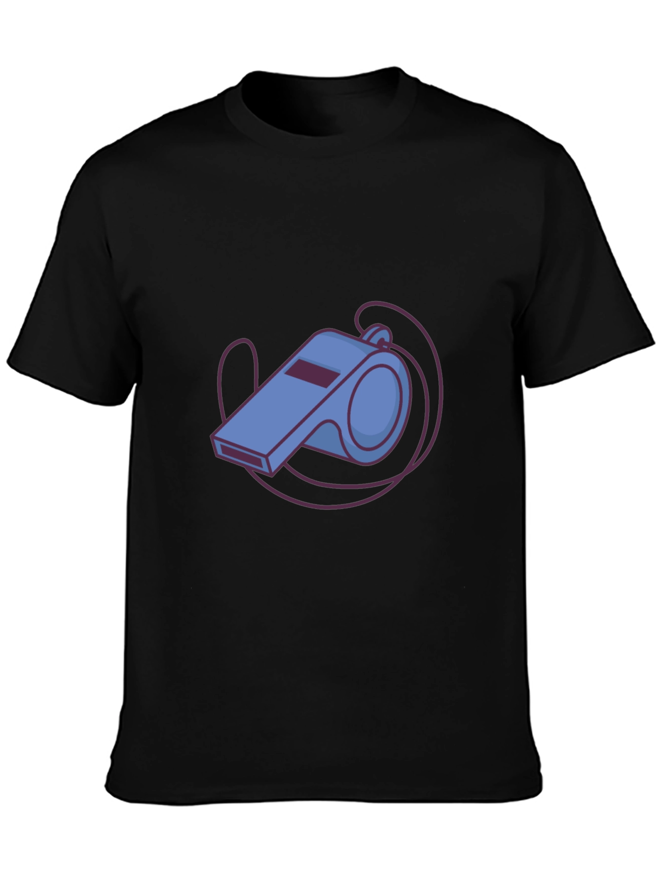 Cartoon Whistle Graphic Tee - Referee Style