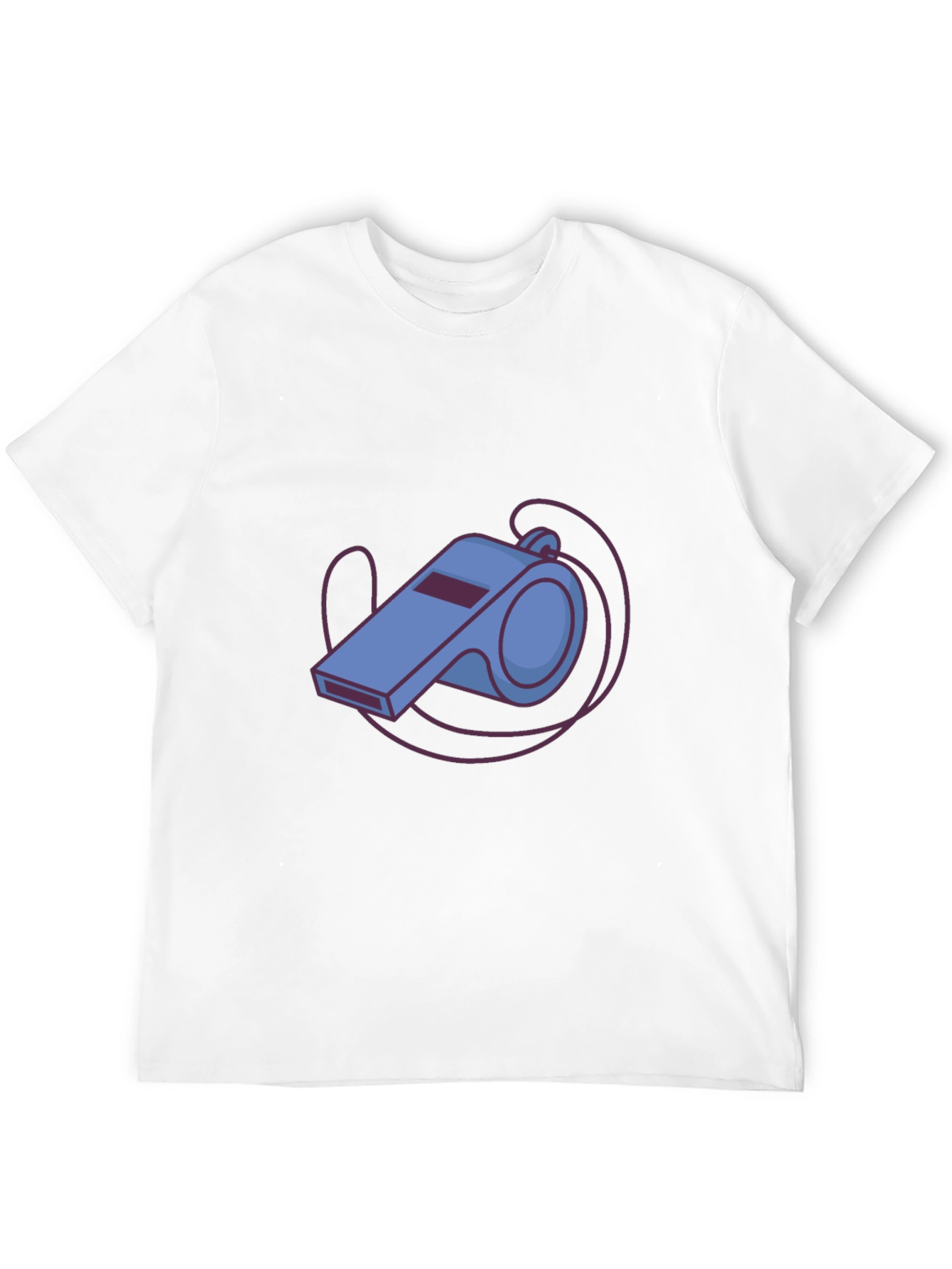 Cartoon Whistle Graphic Tee - Referee Style