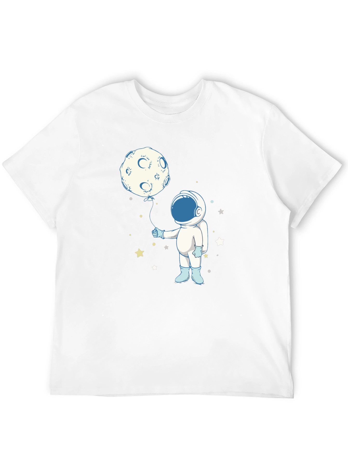 Astronaut Moon Balloon Graphic Tee