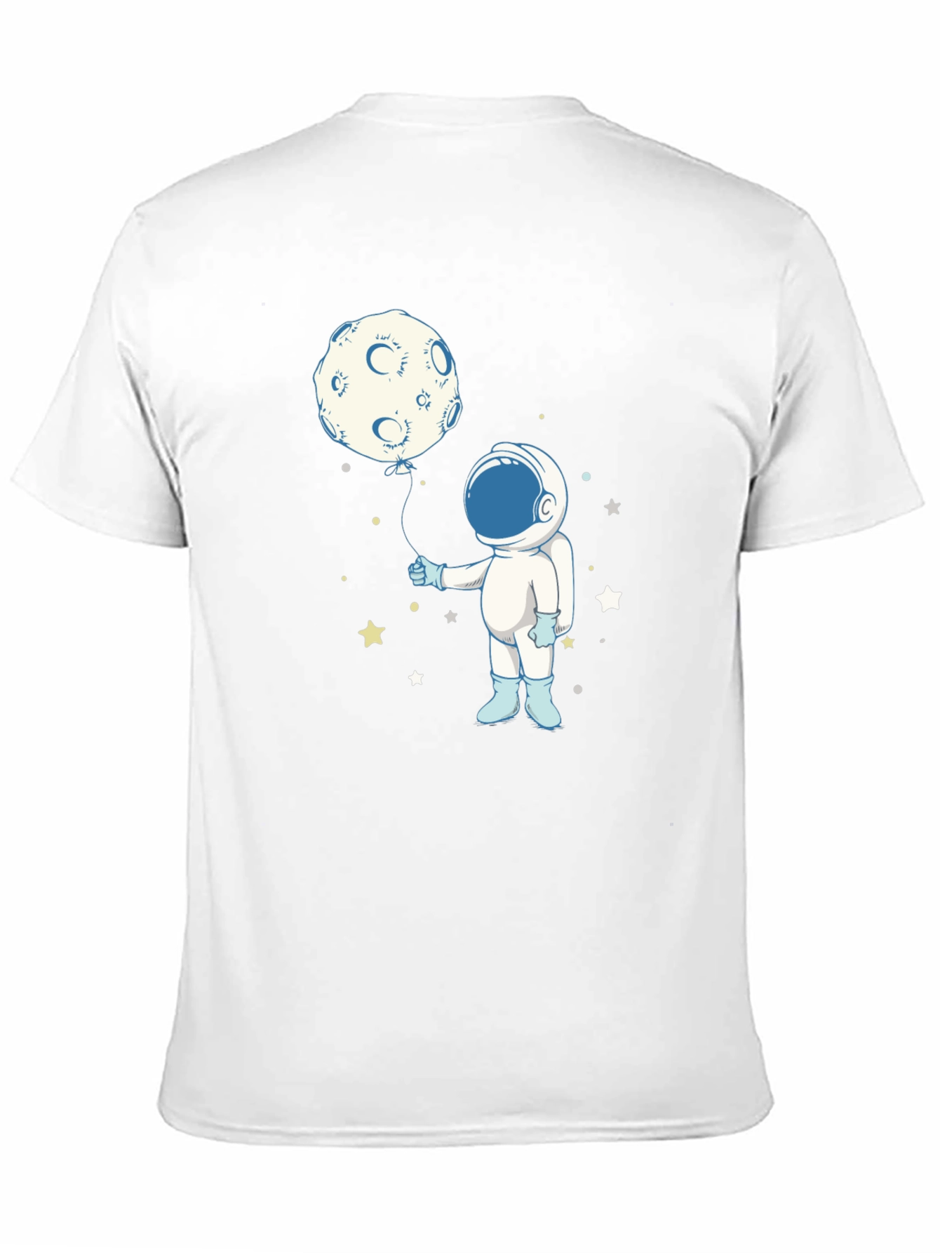 Astronaut Moon Balloon Graphic Tee