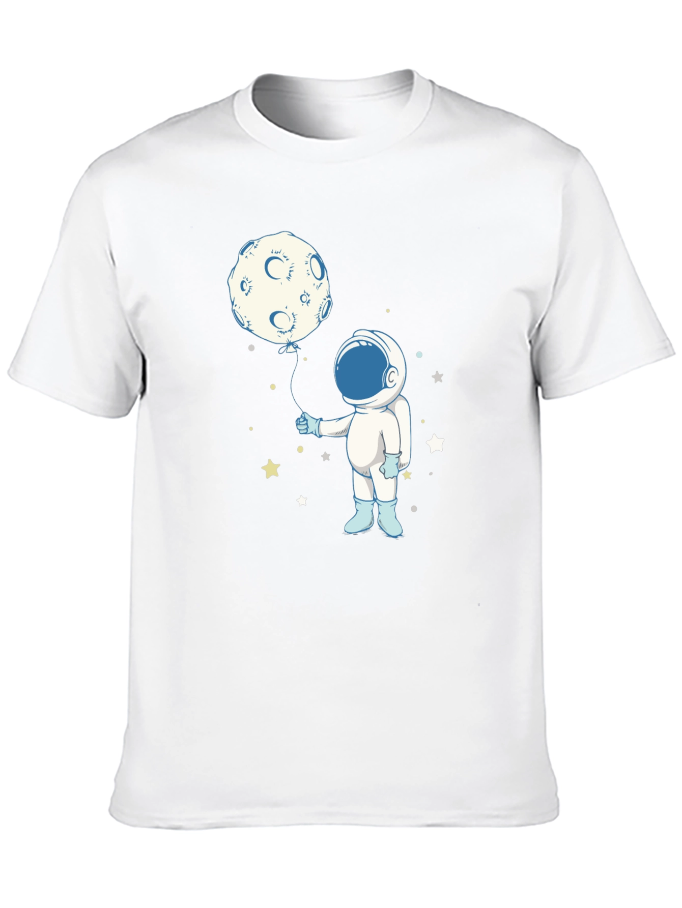 Astronaut Moon Balloon Graphic Tee