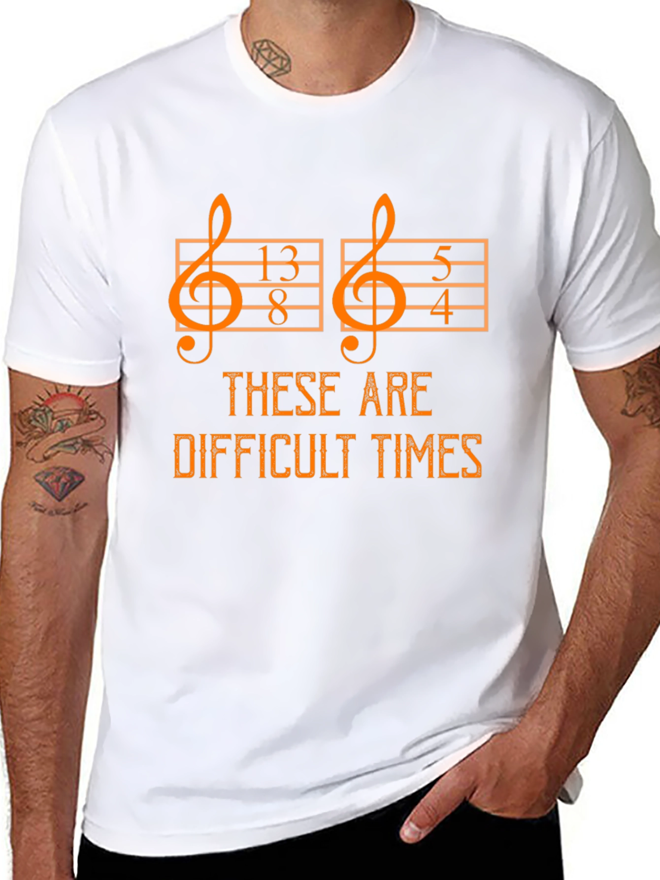 Difficult Times Music Math T-Shirt