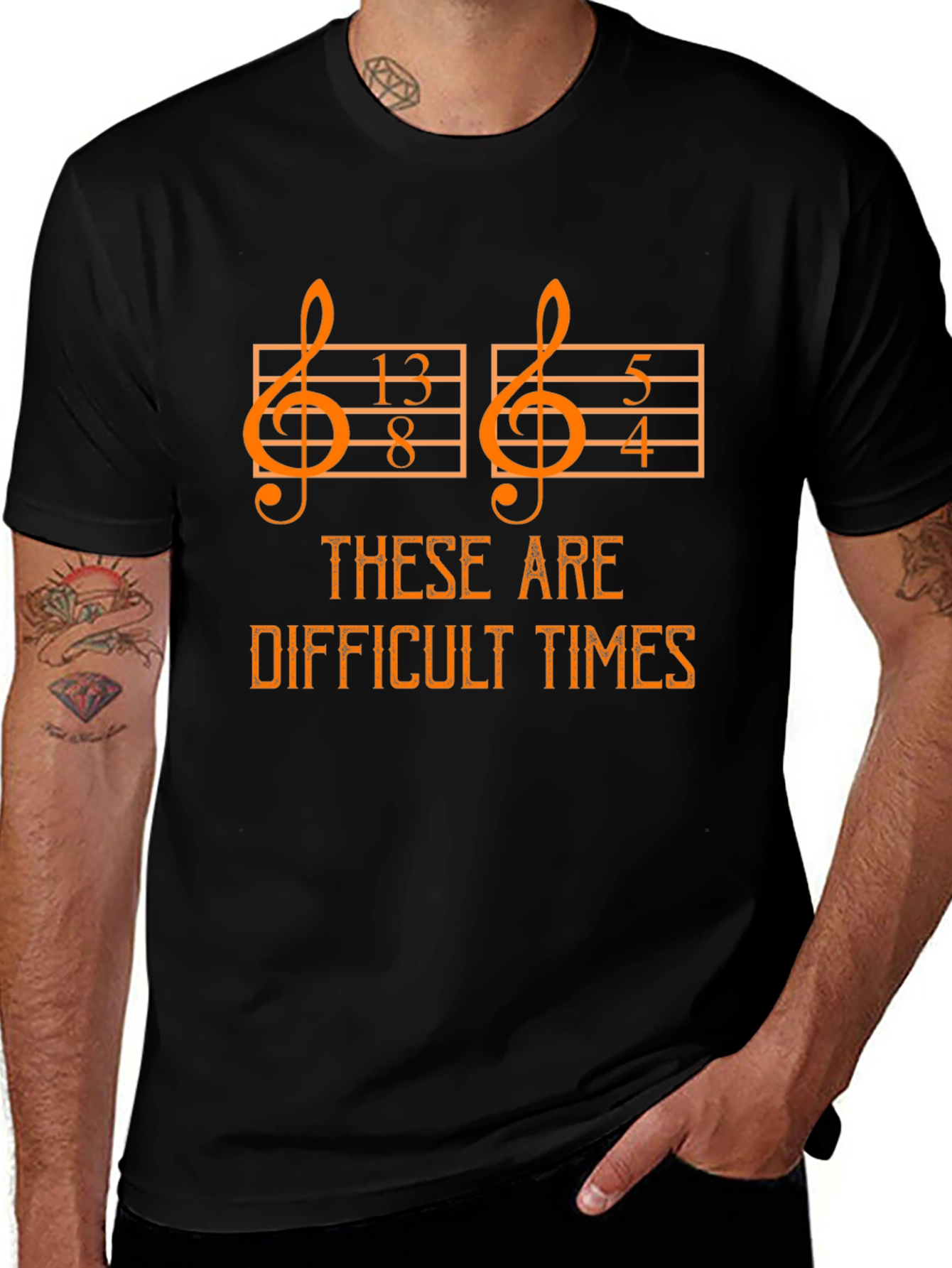 Difficult Times Music Math T-Shirt