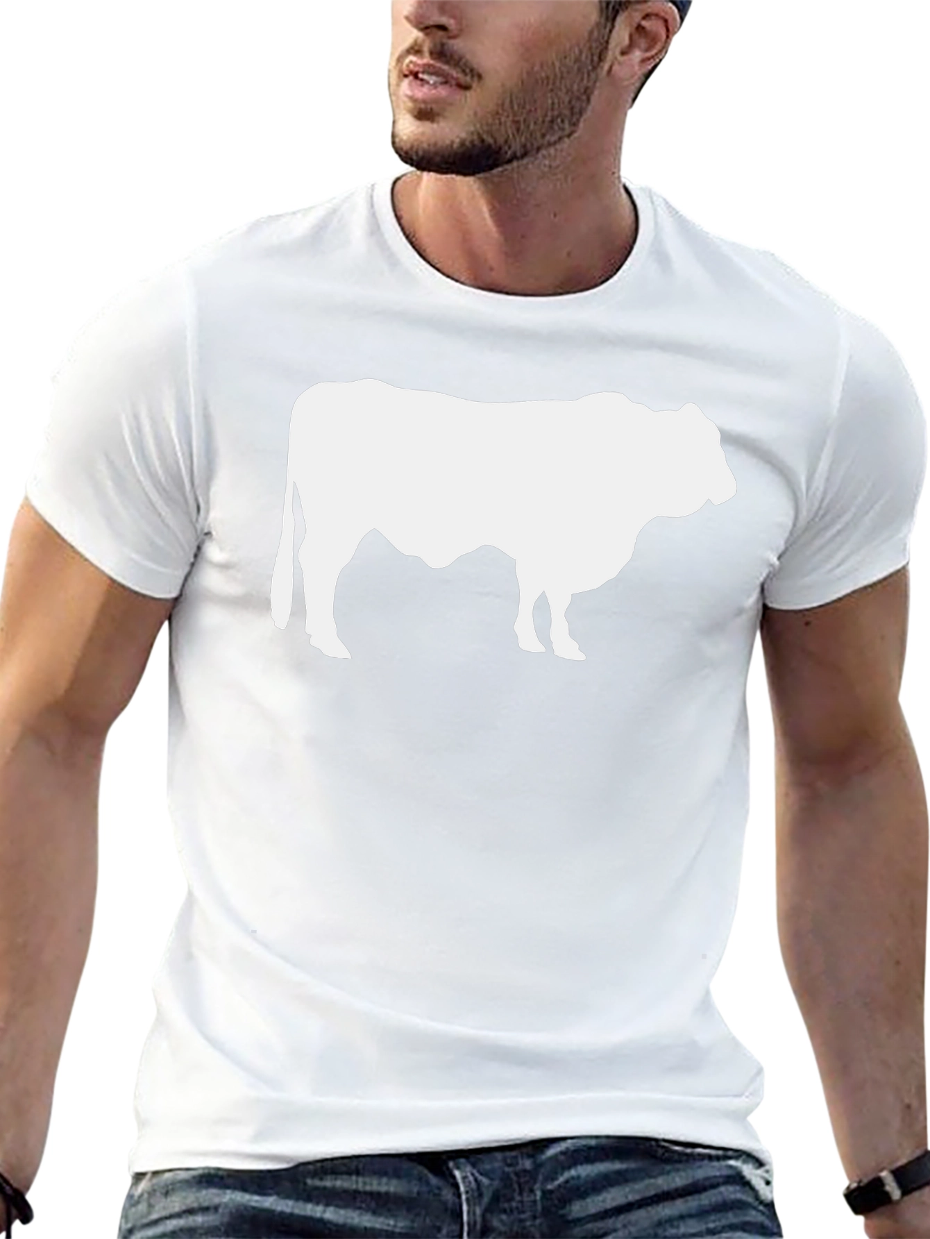 Bull Silhouette Black T-Shirt