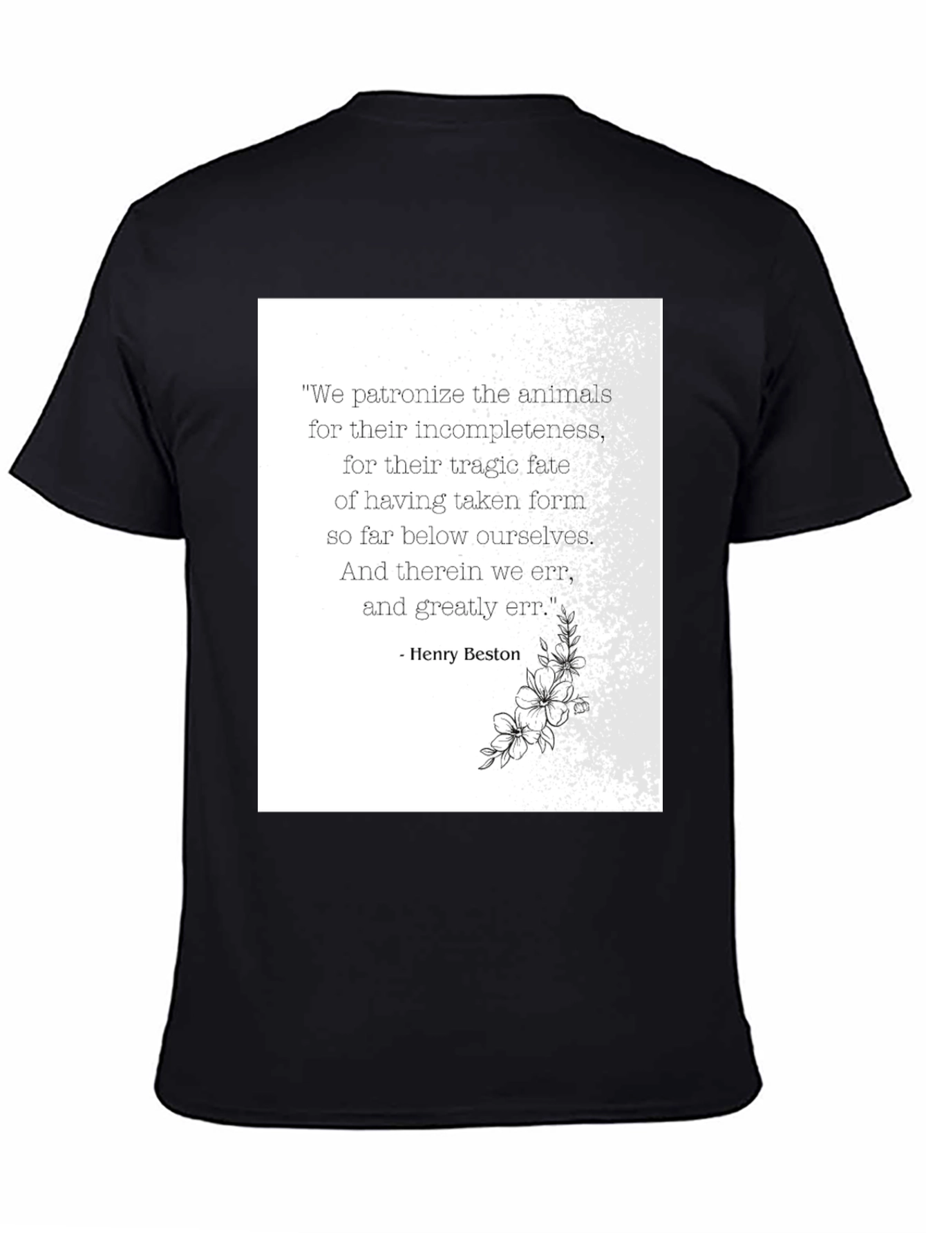 Animal Quote T-Shirt - Henry Beston