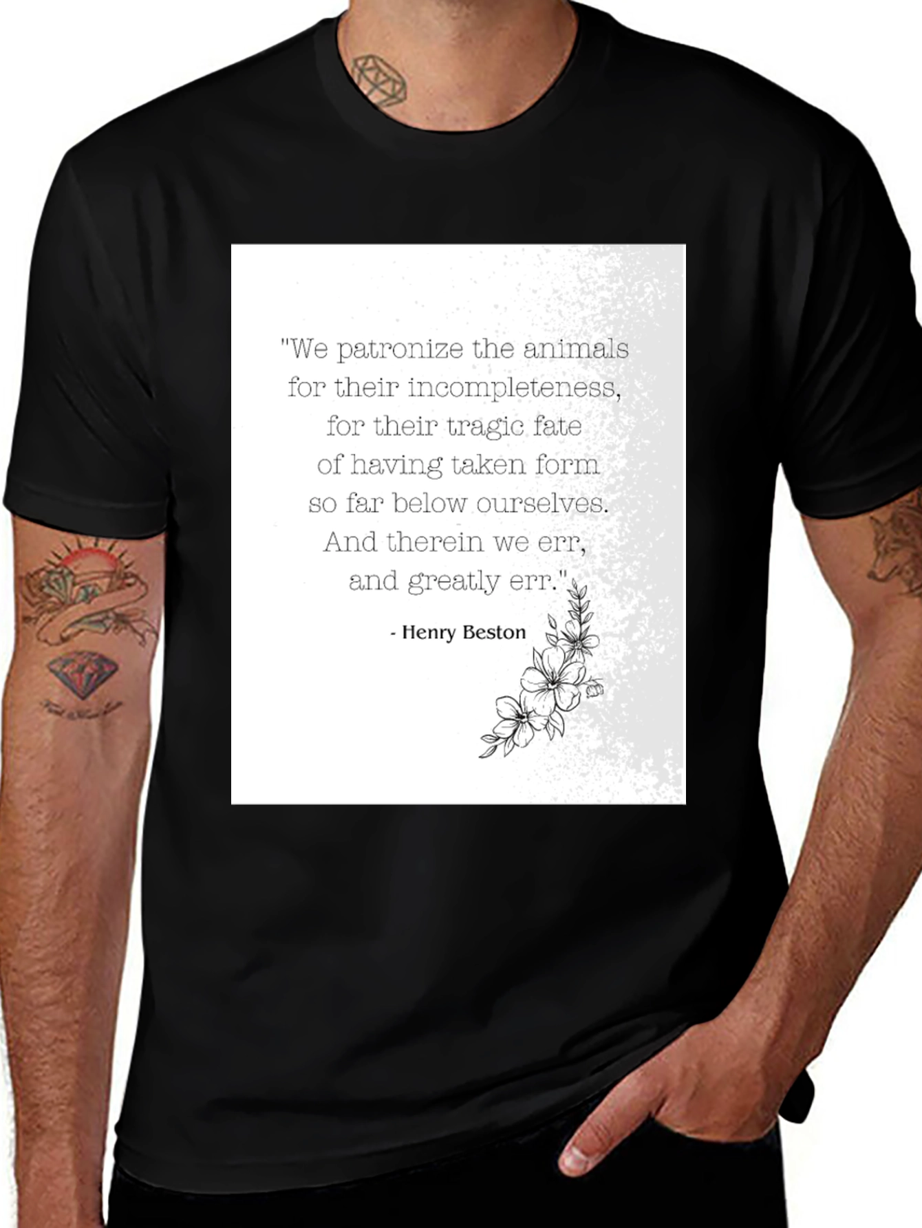 Animal Quote T-Shirt - Henry Beston