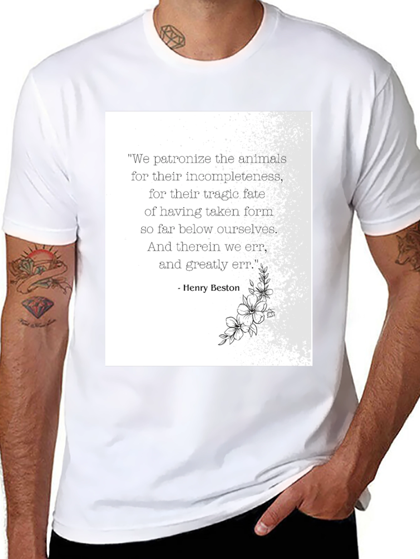 Animal Quote T-Shirt - Henry Beston