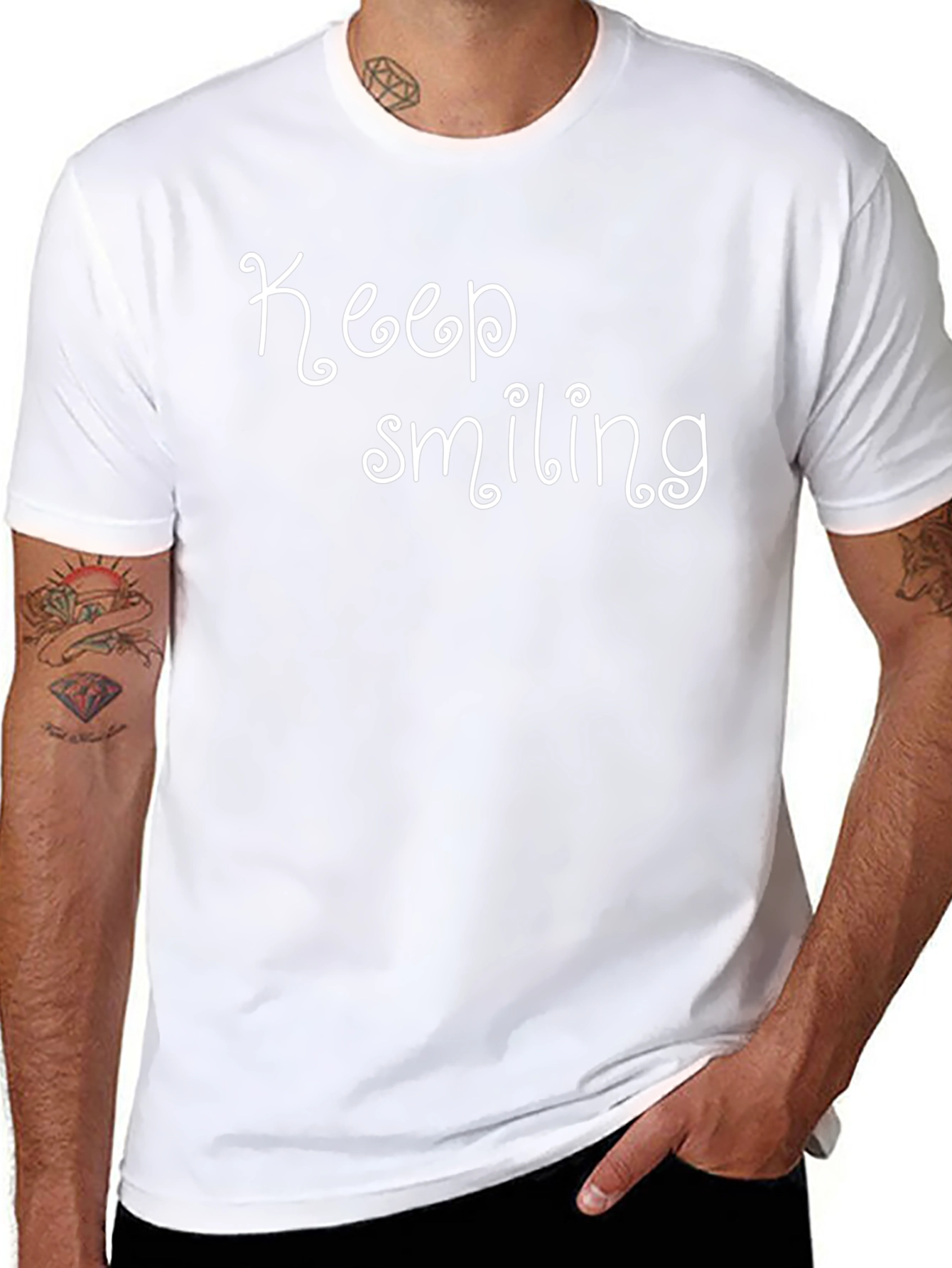 Keep Smiling Black T-Shirt - Positive Vibes Tee
