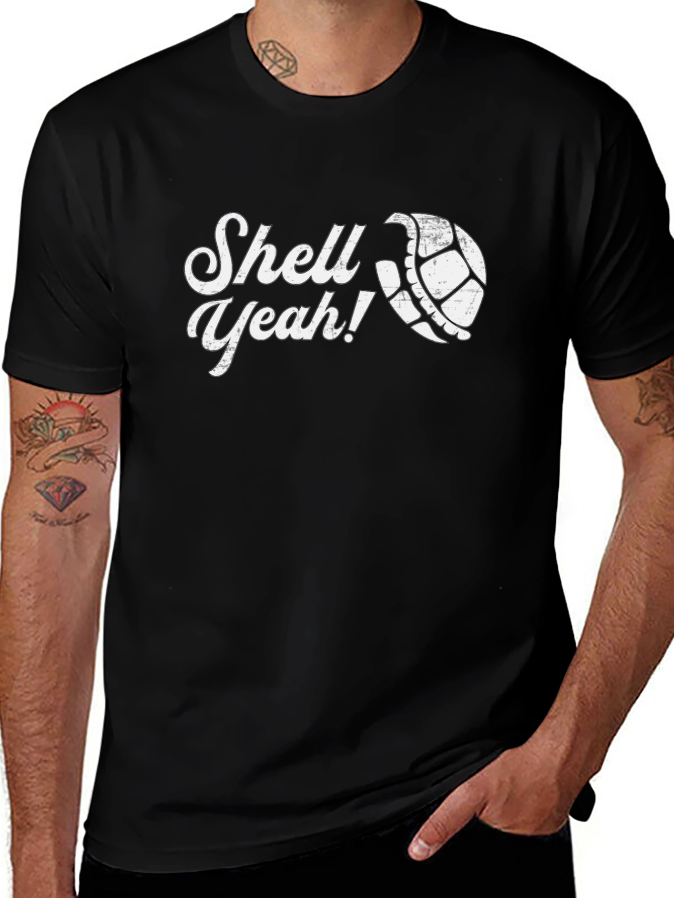 Shell Yeah! Funny Turtle Graphic T-Shirt