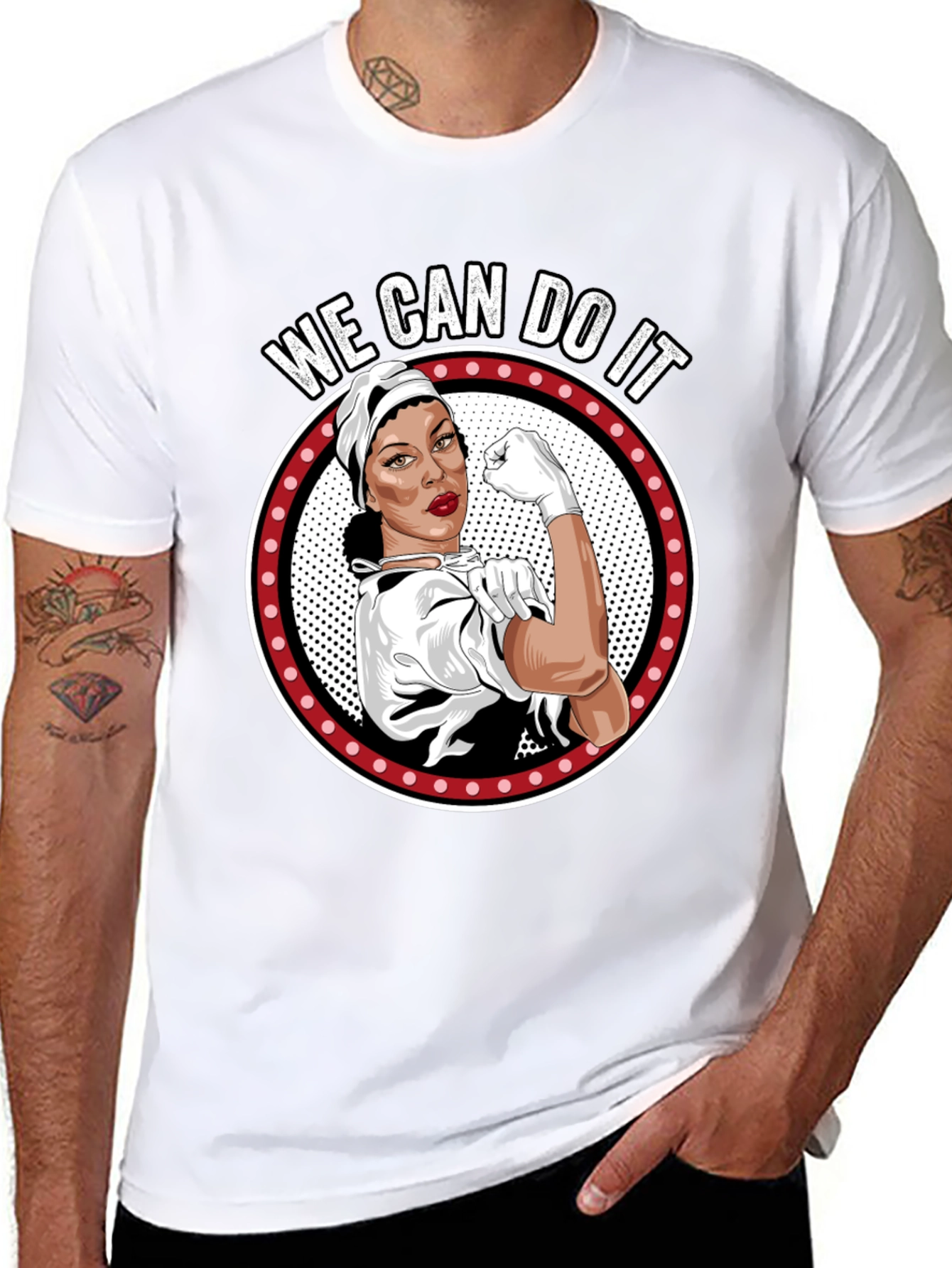 We Can Do It Graphic Tee - Black