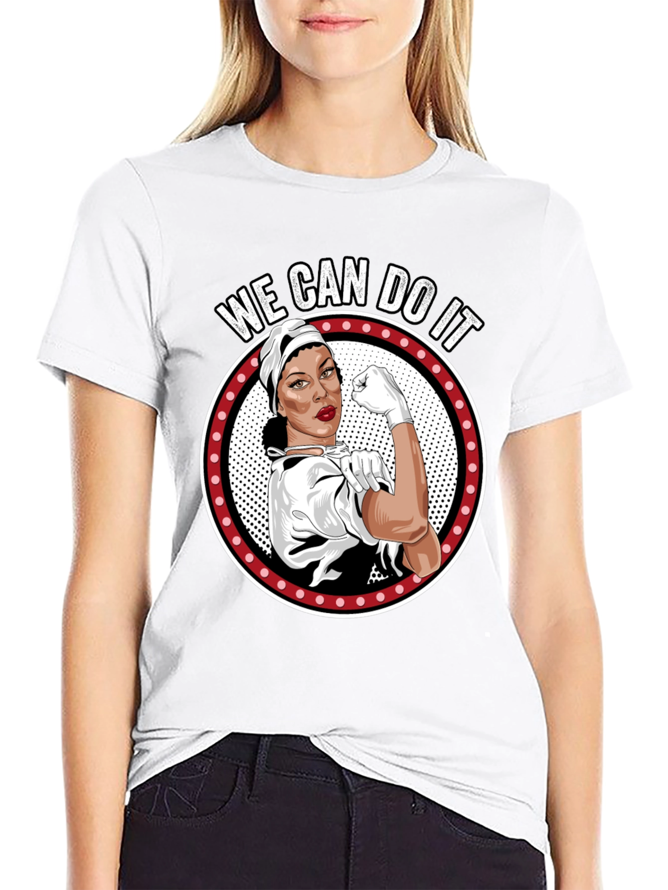 We Can Do It Graphic Tee - Black