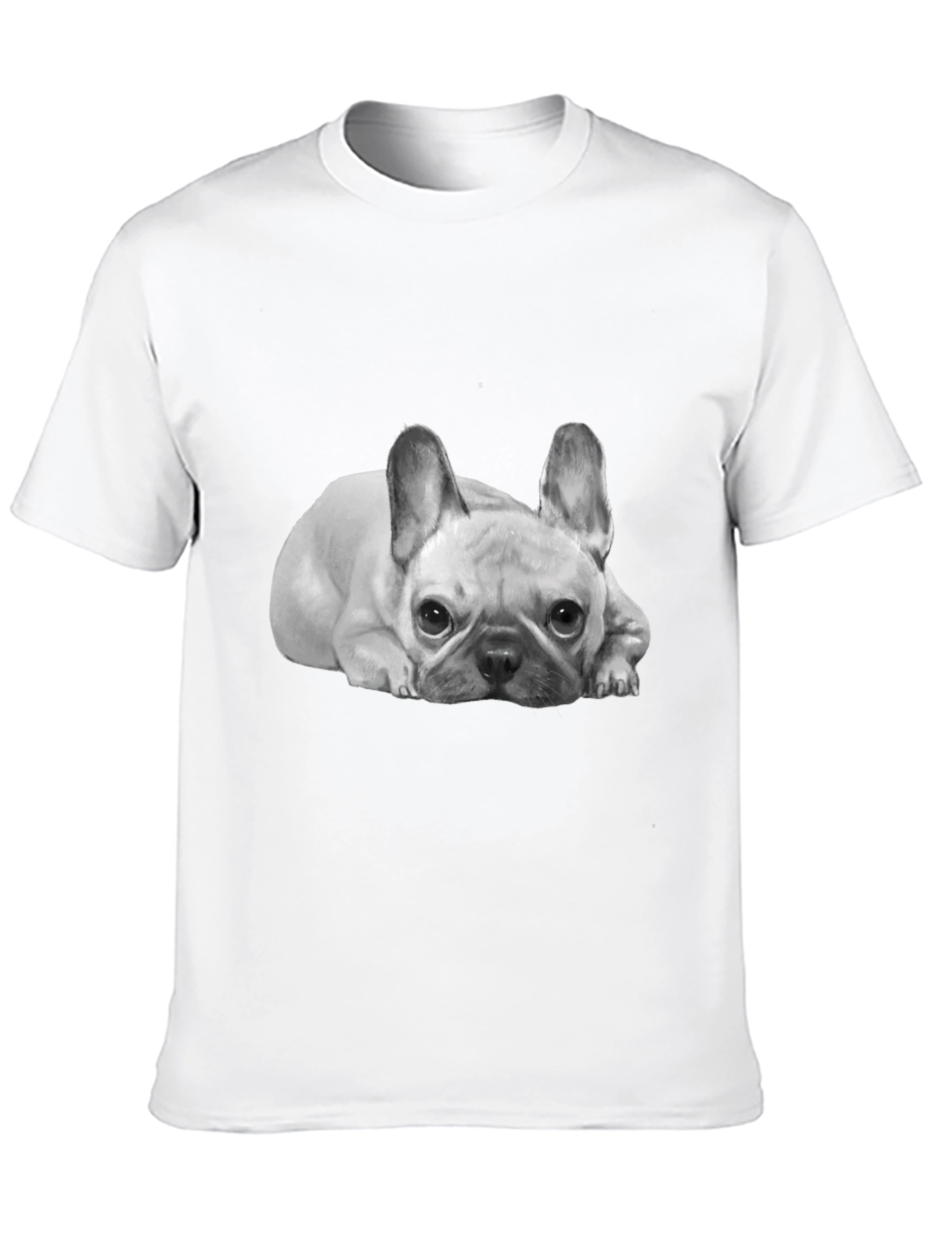 French Bulldog Graphic Tee -  Unisex Black T-Shirt