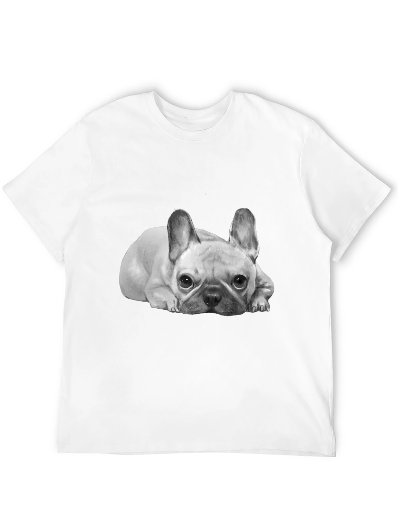 French Bulldog Graphic Tee -  Unisex Black T-Shirt